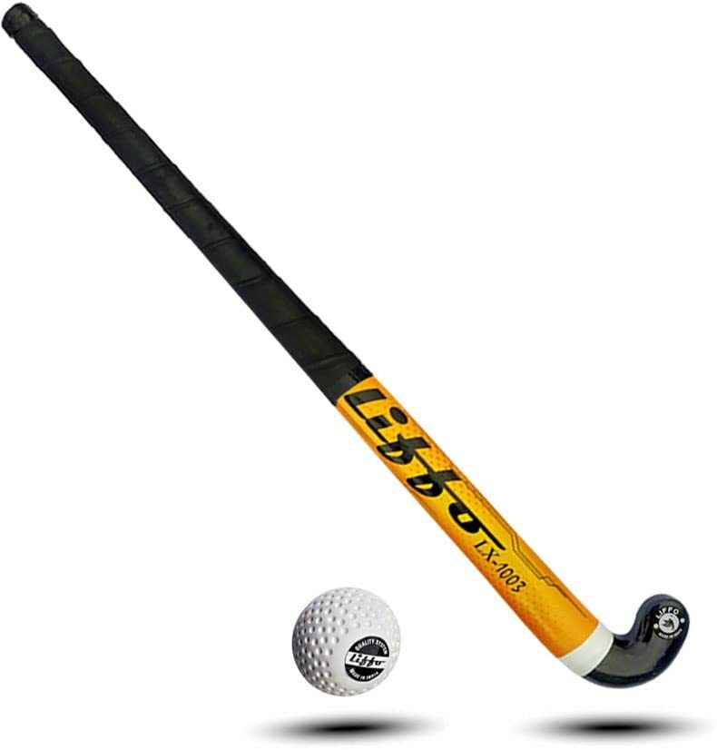 Hockey Sticks for Men and Women Practice and Beginner Level with Ball Hockey Stick - 91.44 cm-image-26