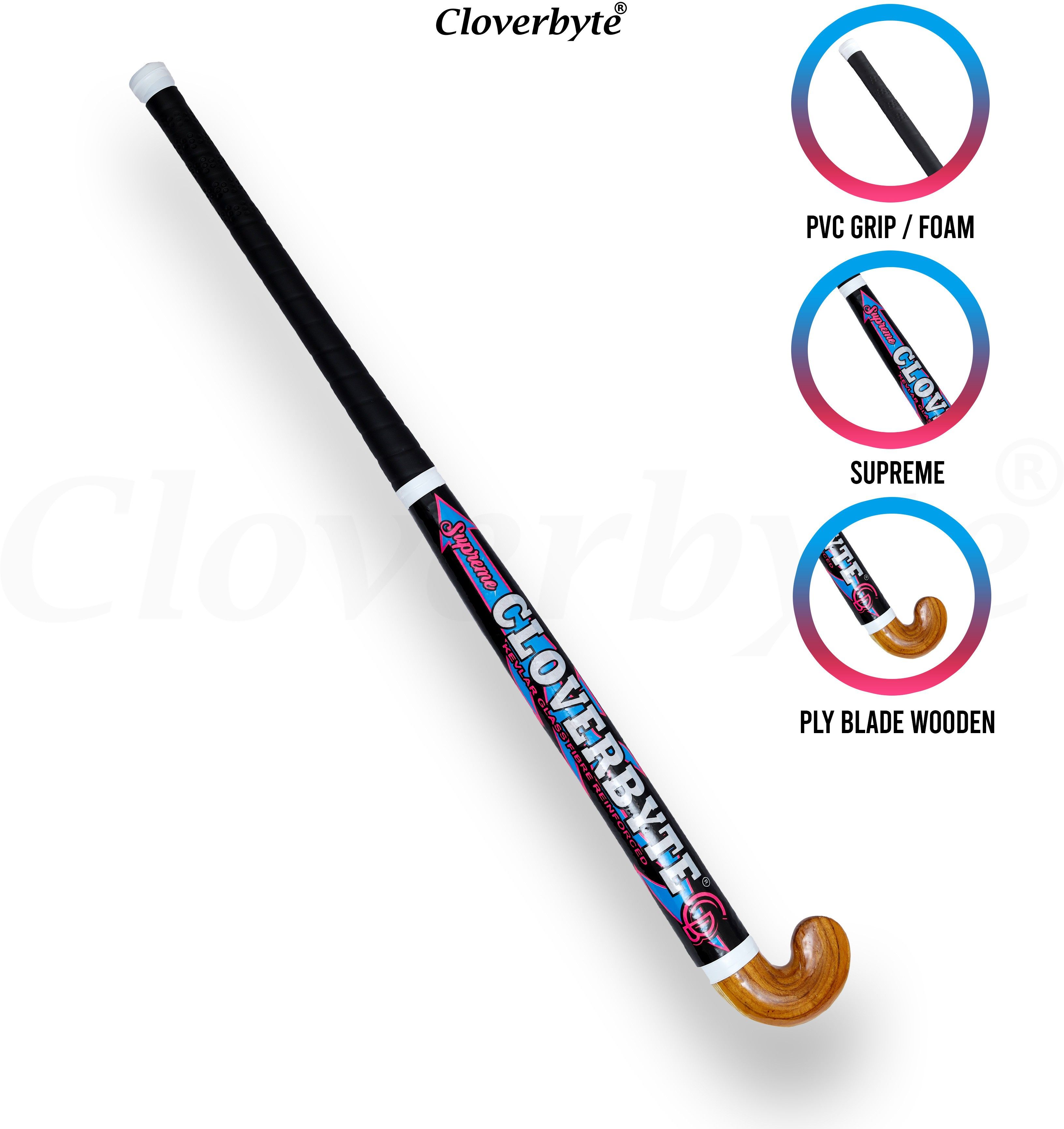 Supreme Pink Practice Hockey Double Fiber Four Ply Handle Foam Grip Hockey Stick - 93.98 cm-image-32
