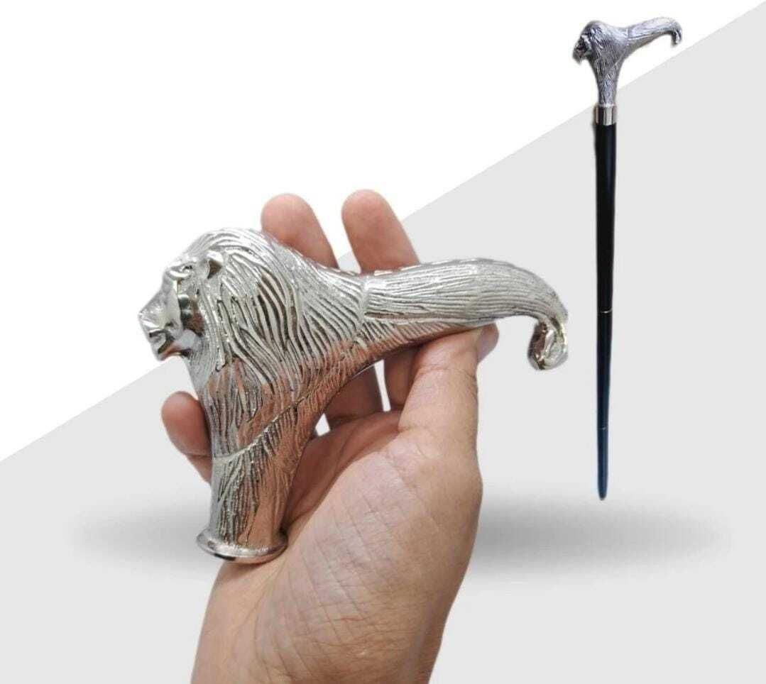 lion handle antique walking cane Support Stick - 36 inch-image-27