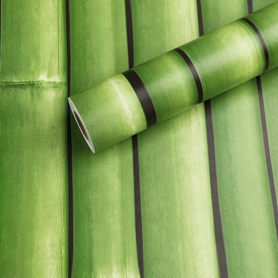 330 cm 9169 Classics Beauty of Bamboo Green Waterproof 45X330cm Self Adhesive Sticker-image-45