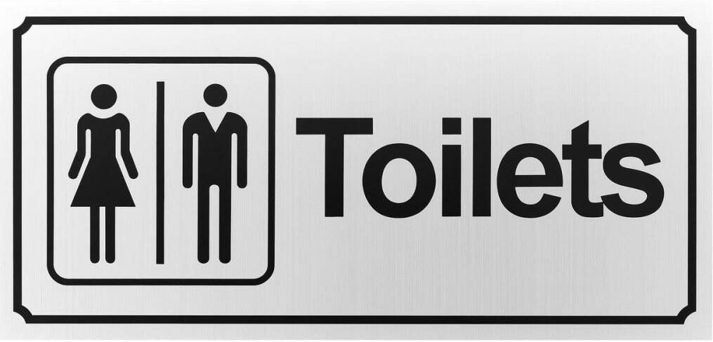 kvvtrades GENTS, LADIES Emergency Sign-picture-18