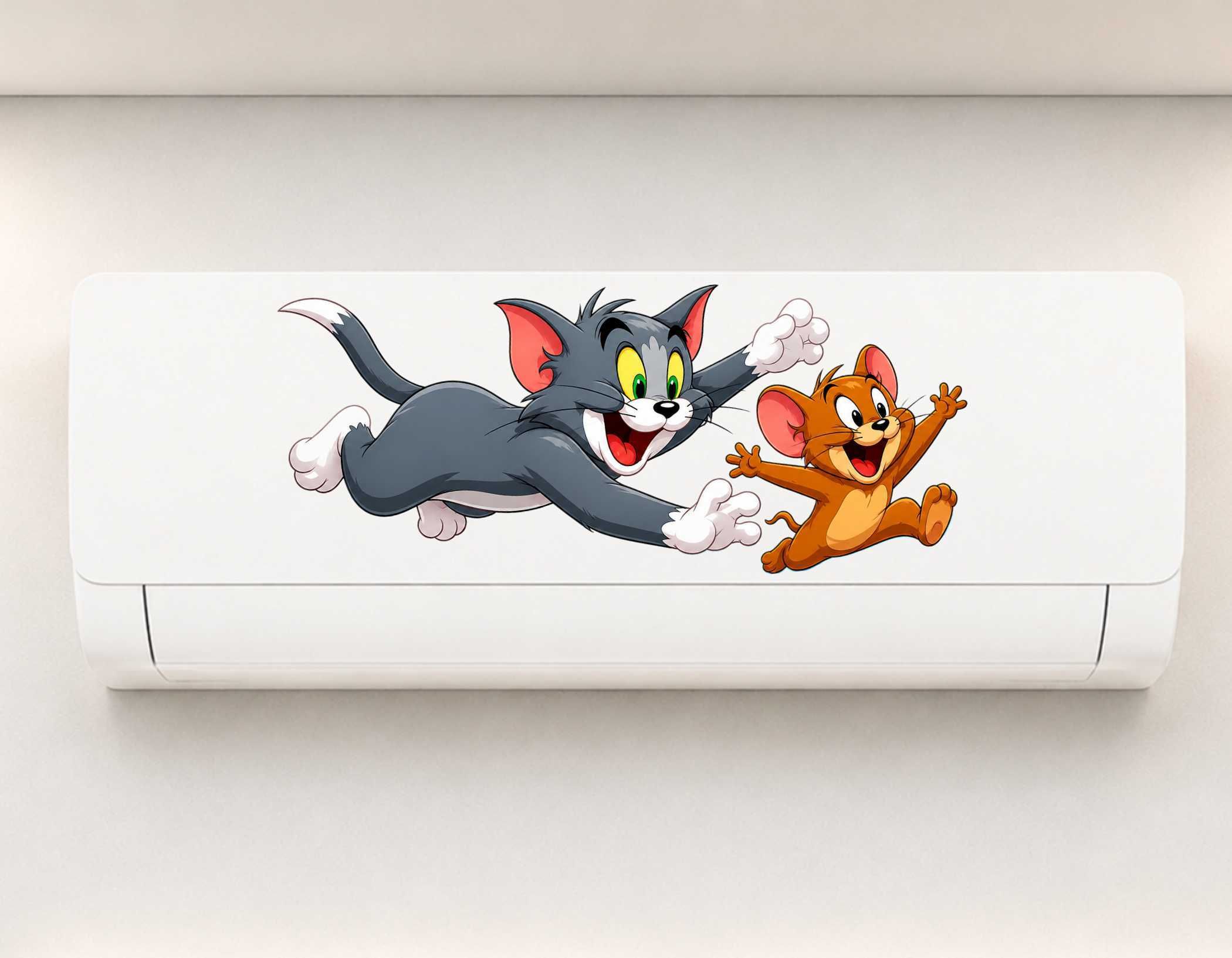 24 inch Tom and Jerry AC Sticker for Split AC | Kids Room Cartoon Vinyl Decal Self Adhesive Sticker-image-23