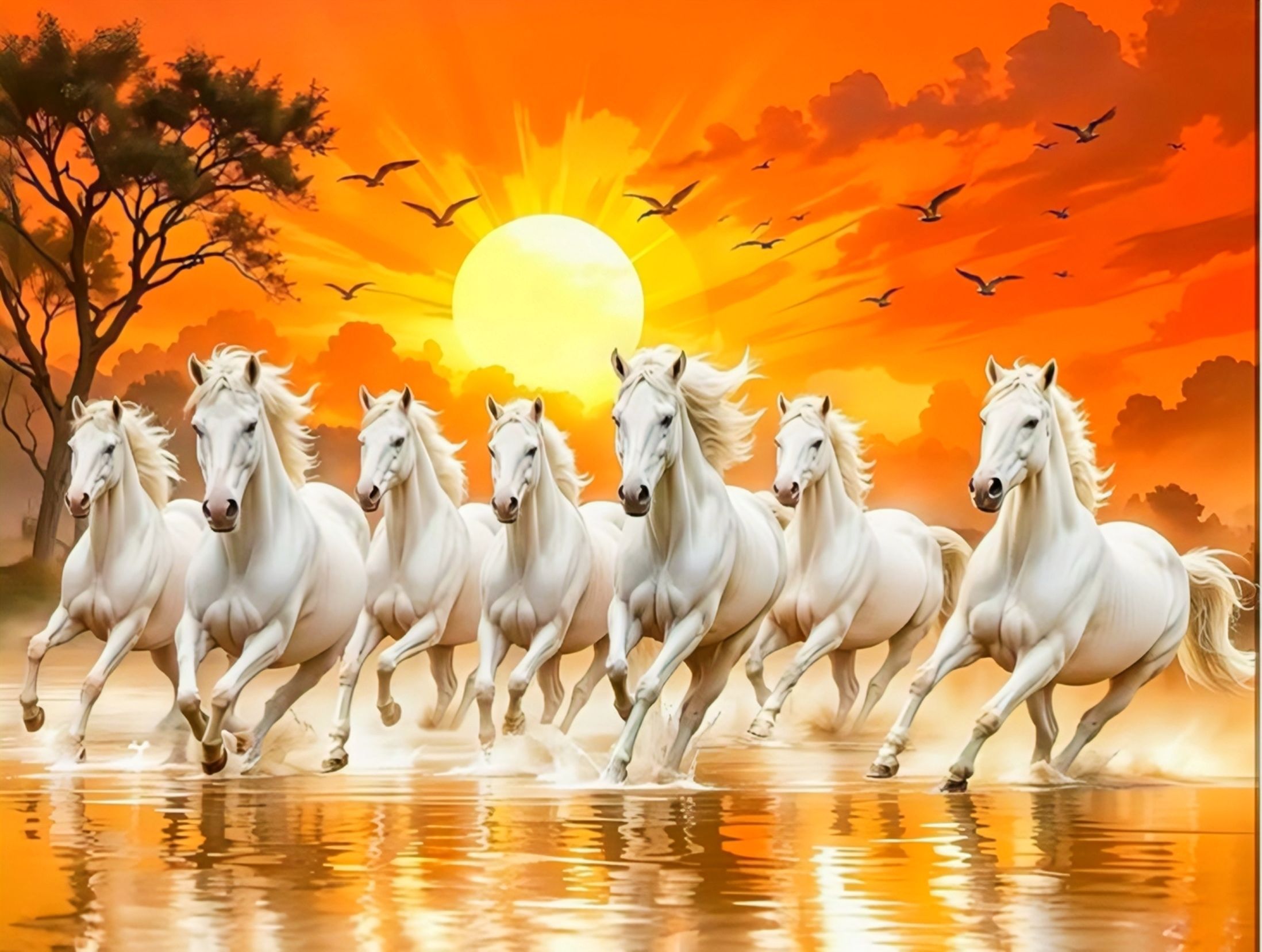sai product 19 inch PREMIUM RUNNING HORSE VINYL WALL STICKERS HOME DECOR SIZE 46X32CM/19X12INCH Self Adhesive Sticker-picture-11