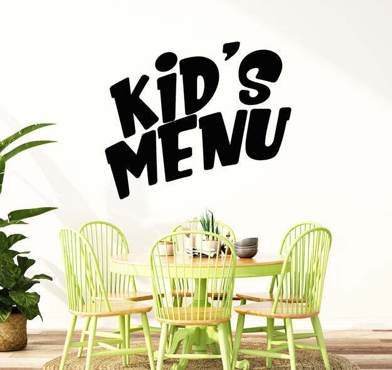 33 cm Decor Kid's Menu Children Cafe 27 x 33 cm Self Adhesive Sticker-image-21