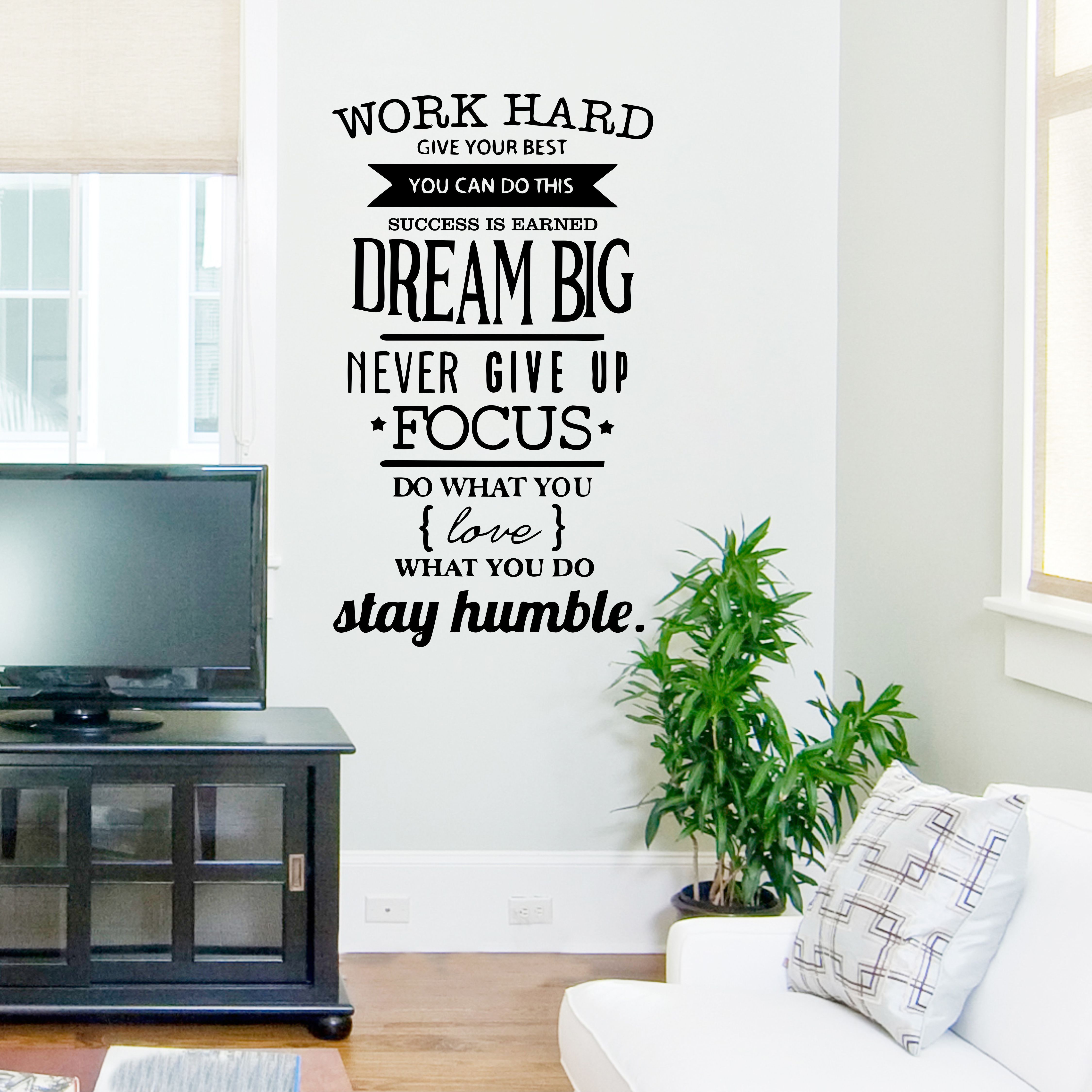 40 cm Dream Big Motivational Quotes Wall Sticker Size -16X25 Inches Removable Sticker-image-43