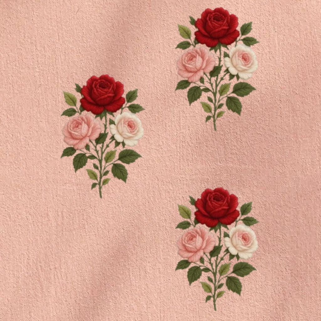 10 inch Elegant Floral Embroidery Decorative Fabric Applique Patch Self Adhesive Sticker-image-6
