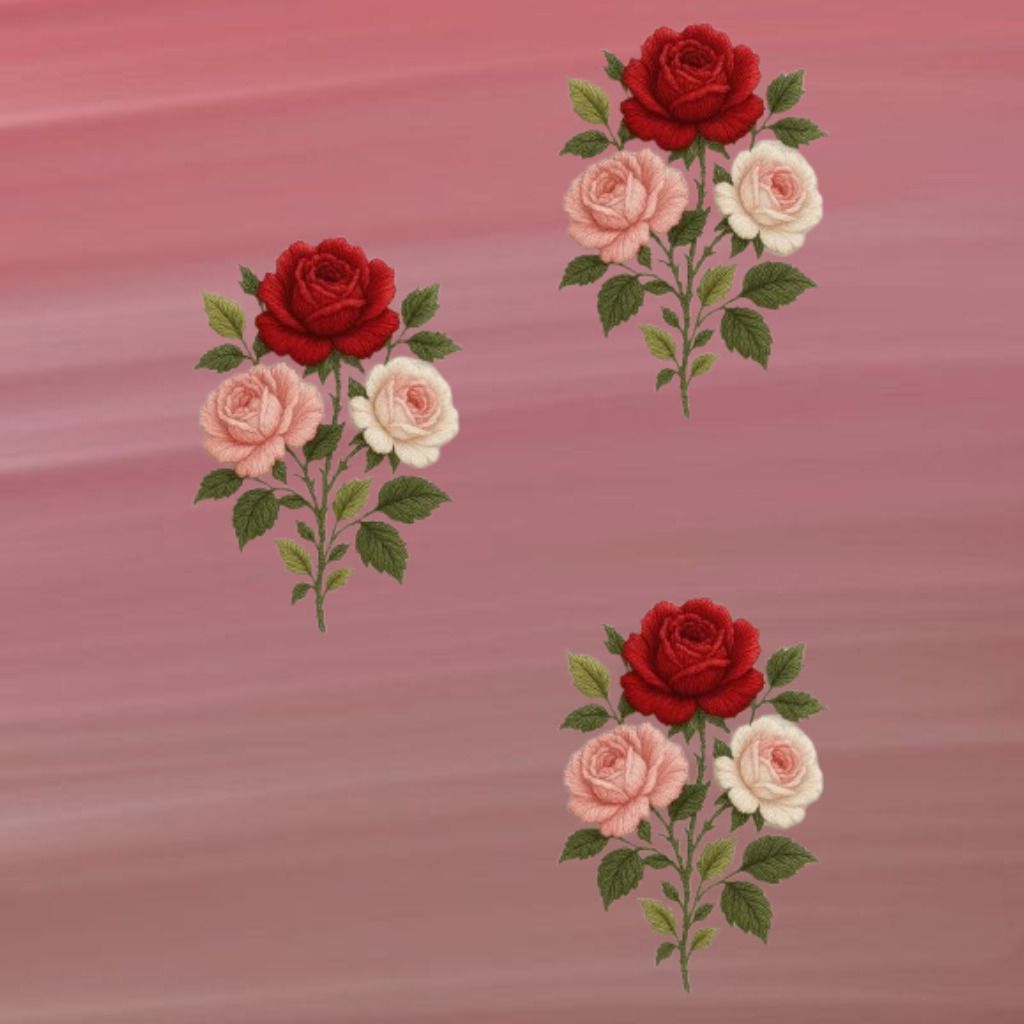 liftor 10 inch Graceful Floral Embroidery Decorative Fashion Textile Patch Self Adhesive Sticker-picture-47