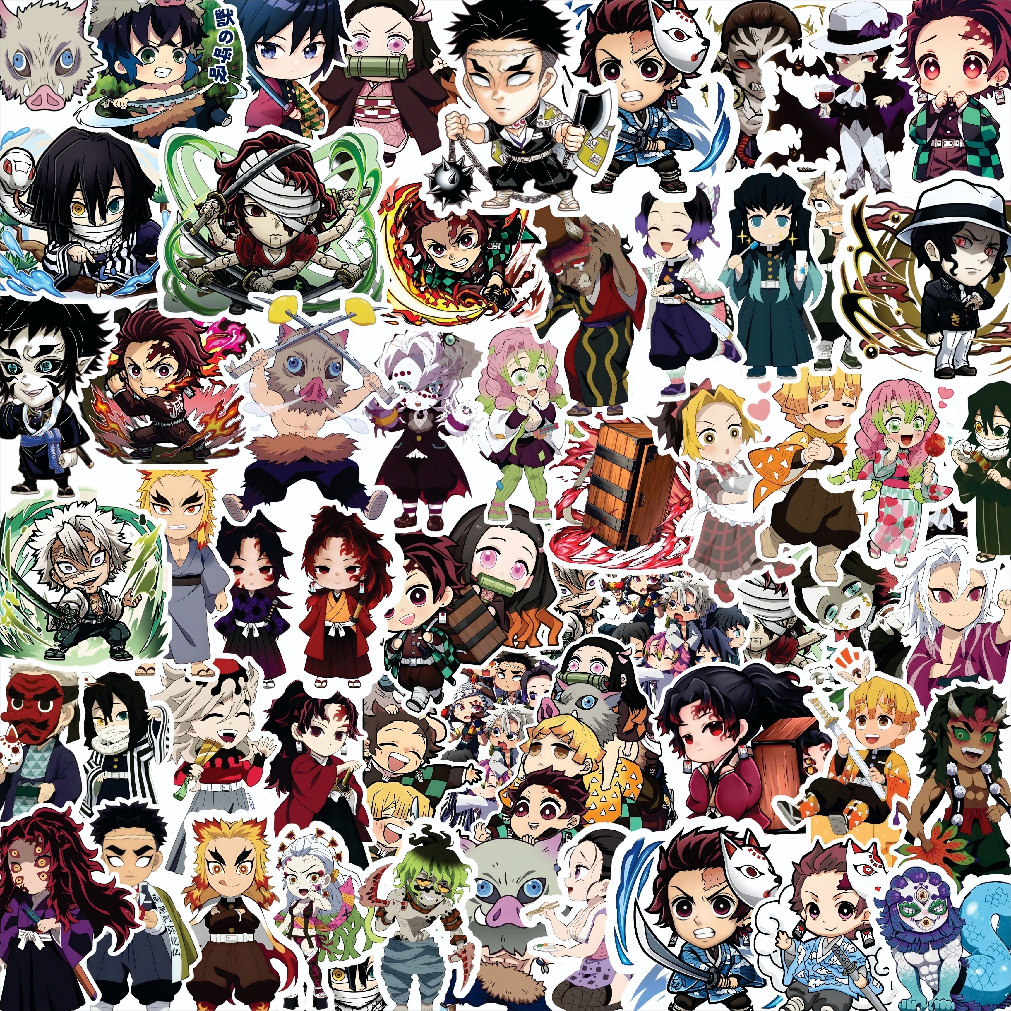 animeverse 3 inch Demon Slayer Anime Stickers For Laptops, Water Bottle, Phone Case, Etc Self Adhesive Sticker-picture-16