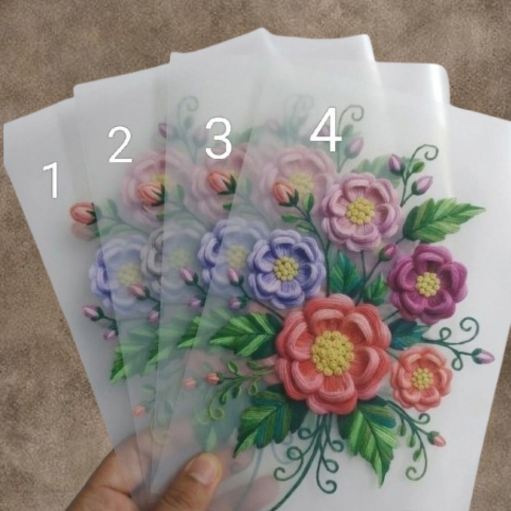 brafee 10 inch Decorative Floral Artwork Clear Decorative Sheet Self Adhesive Sticker-picture-2