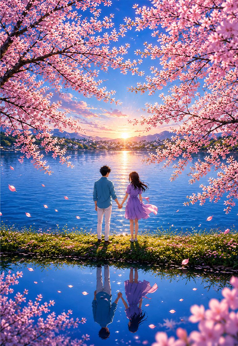 50 cm Cute romantic couples Wall Sticker Self Adhesive Sticker-image-5