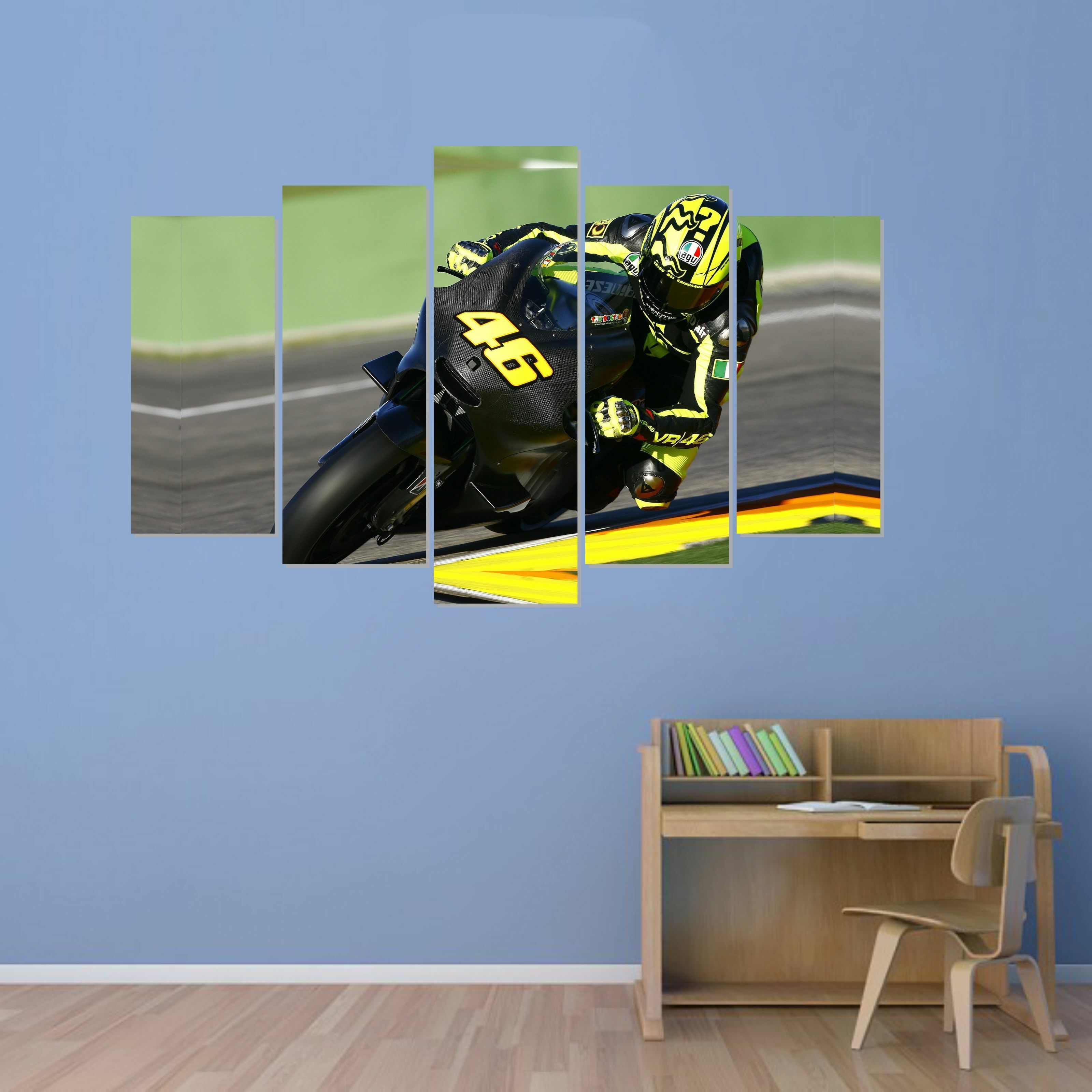 56 cm Superbike 46 Pieces Sticker (Size :- 81 x 56 cm) Self Adhesive Sticker-image-44