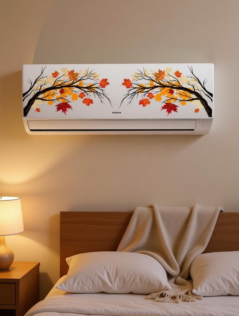 aquire 48 cm New Modern Art & Trendy AC Stickers for All Types of AC Self Adhesive Sticker-picture-27