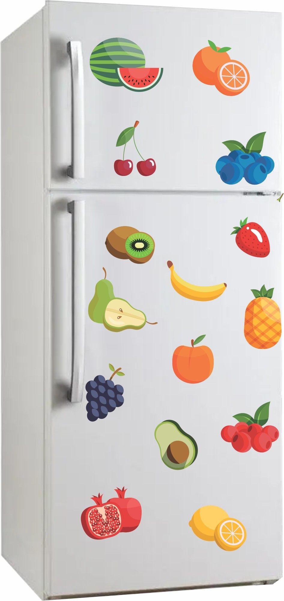 152 cm fruits refrigerator design(58x152) Self Adhesive Sticker-image-27