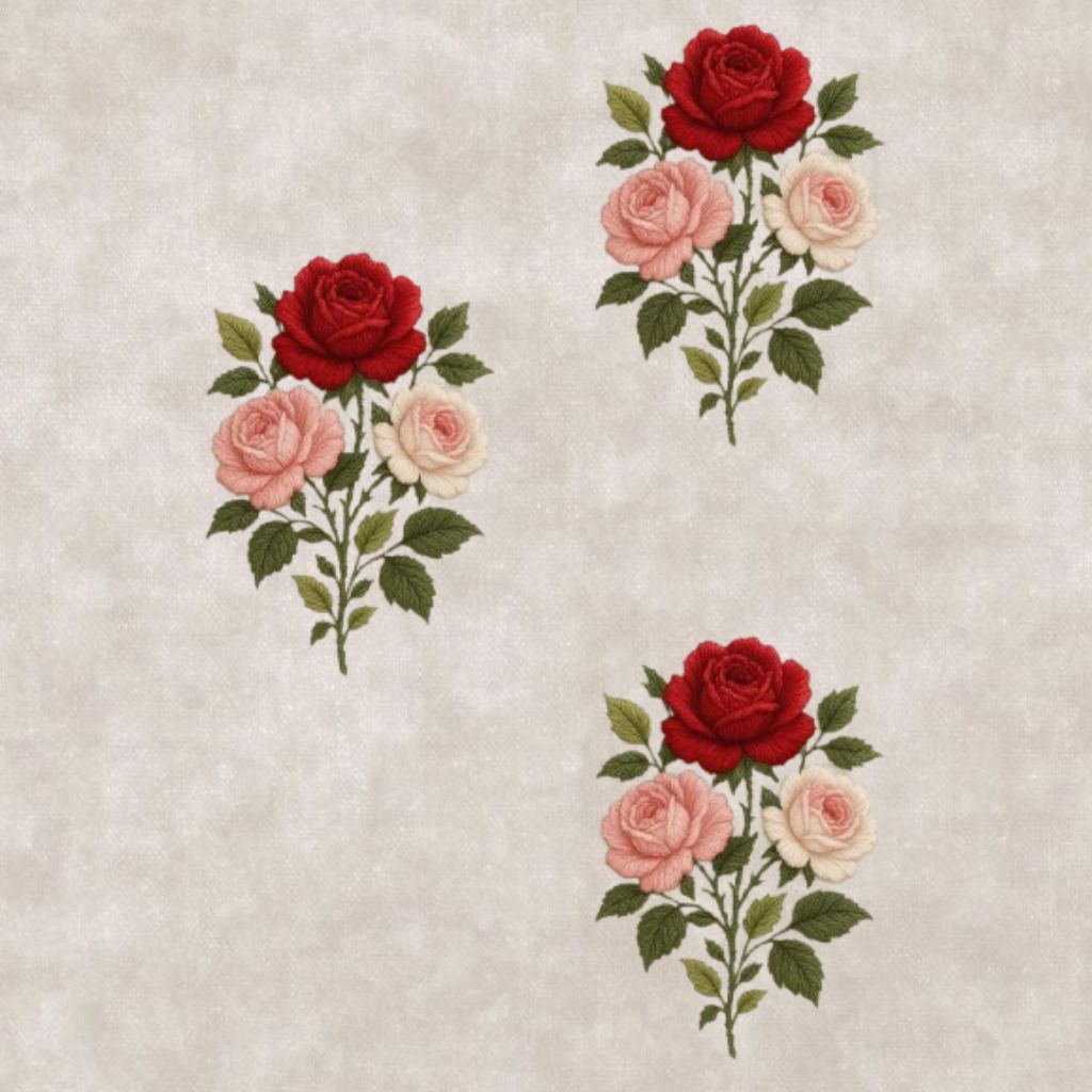 10 inch Elegant Flower Embroidery Decorative Textile Fashion Patch Self Adhesive Sticker-image-23