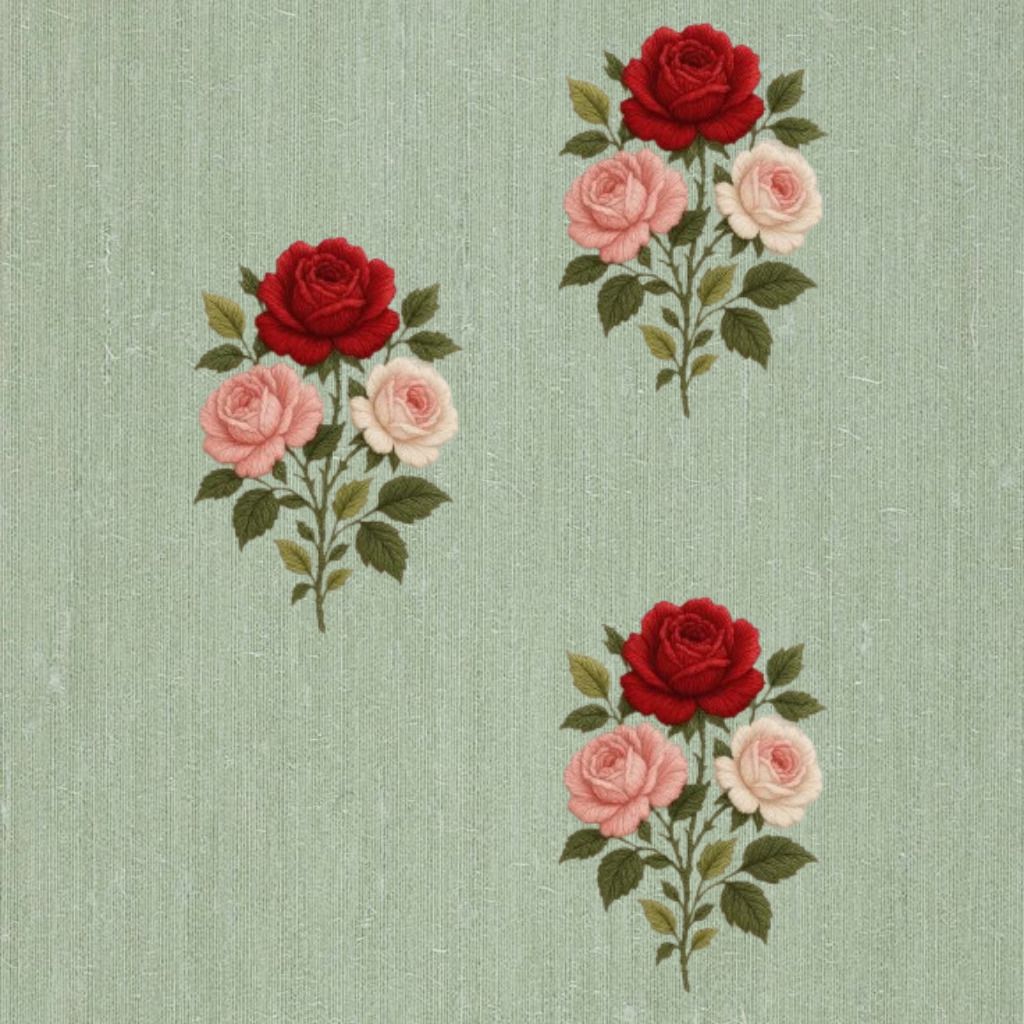 brafee 10 inch Graceful Botanical Embroidery Handmade Clothing Applique Self Adhesive Sticker-picture-11