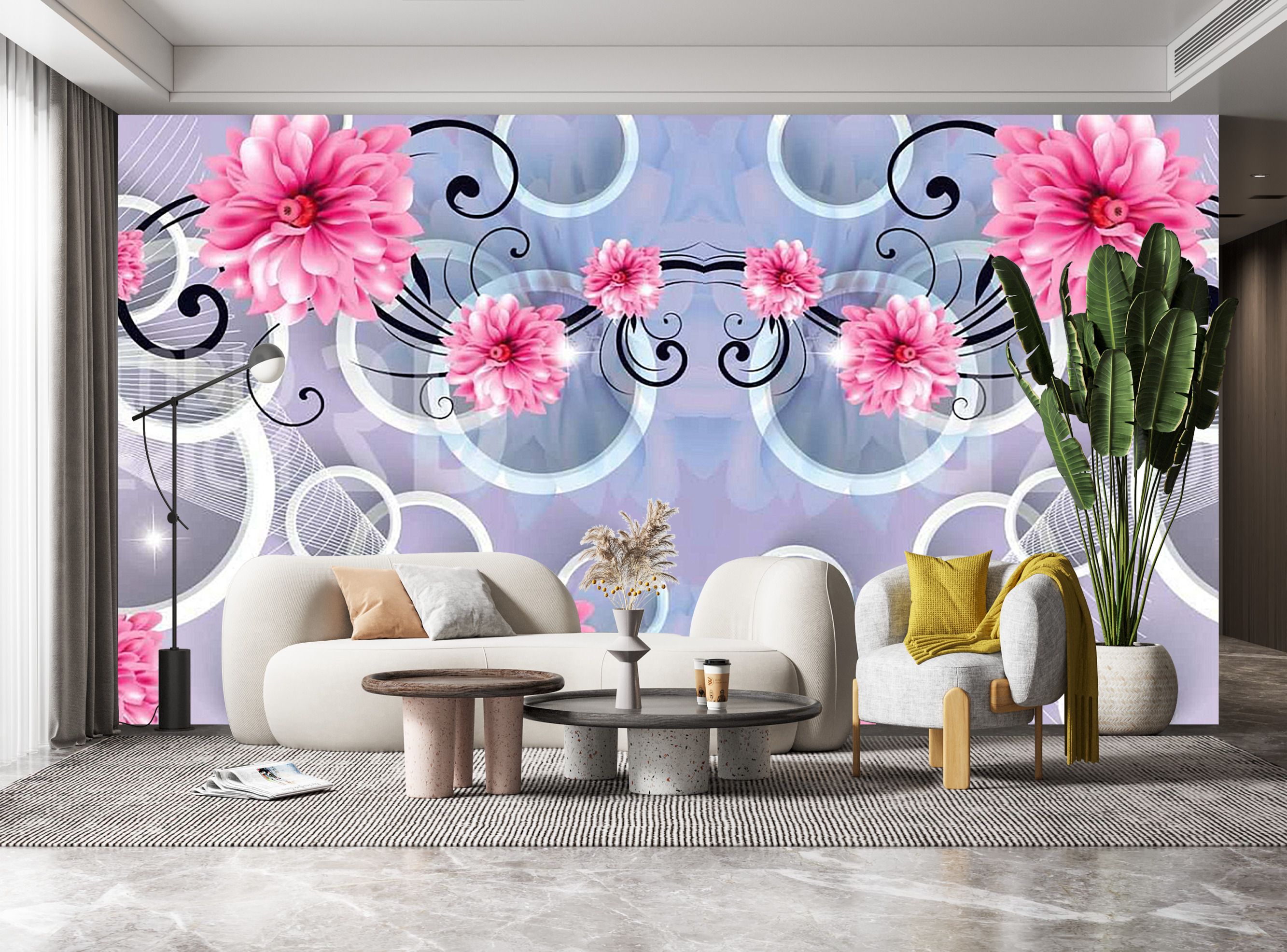 127 cm Wallpaper for Room Bedroom Home office Gym Wall Decor (Size 40x127cm) Self Adhesive Sticker-image-47