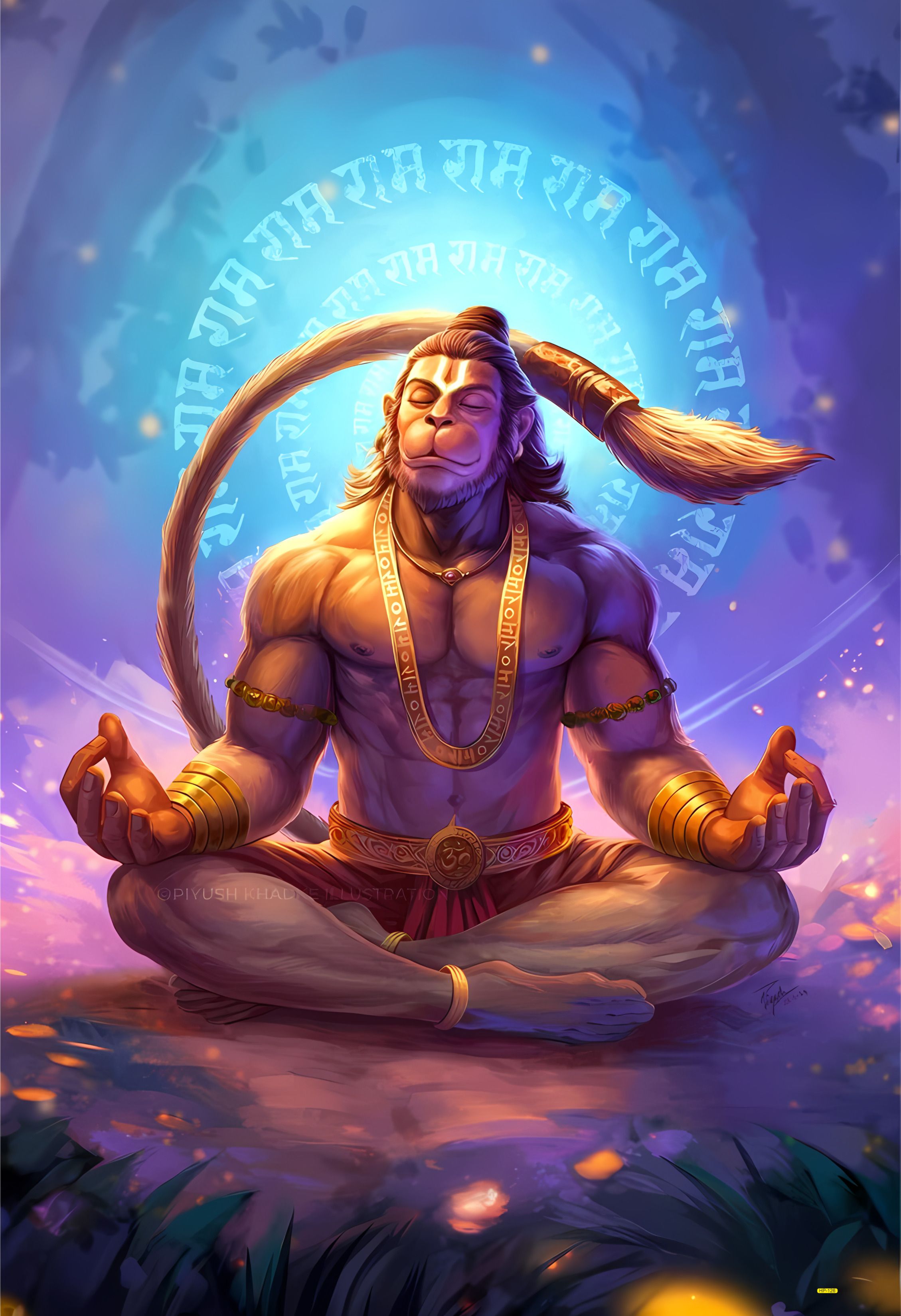Jai Hanuman ji Adhesive Poster Vinyl-image-48