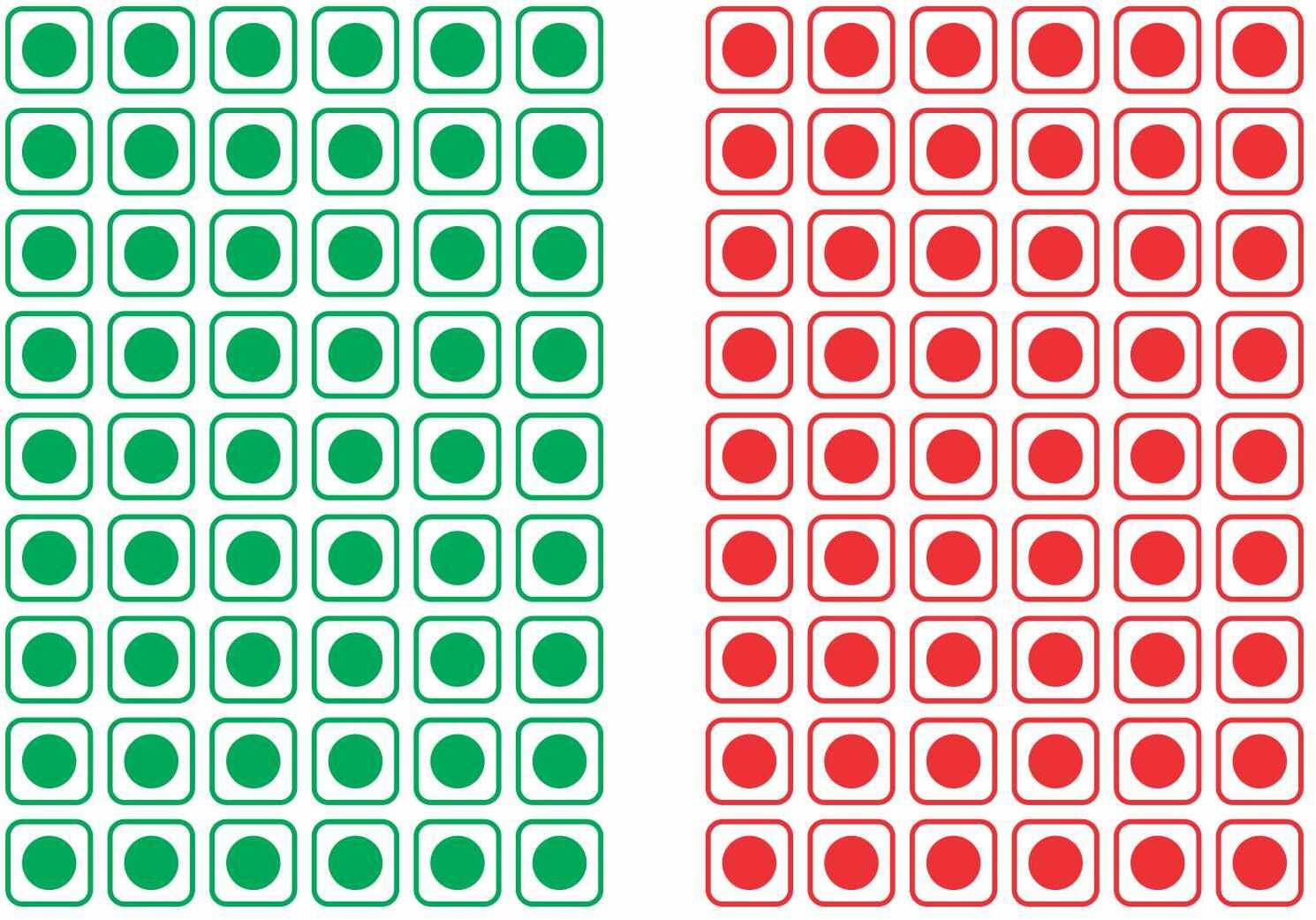 rdhinc 1.5 cm Square VEG & NON VEG Stickers Vinyl Self Adhesive Sticker-picture-13