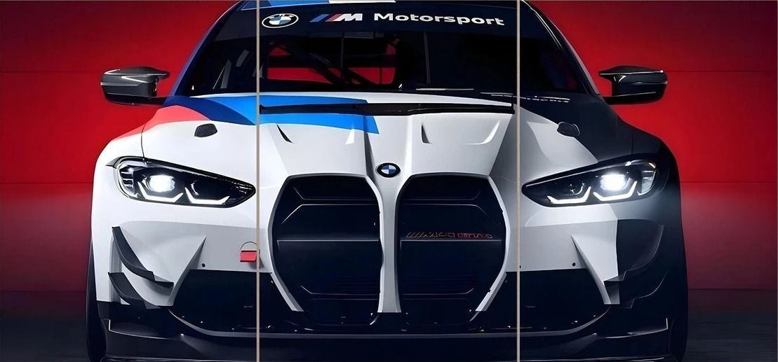 lilac horizon 63 cm BMW M Motorsport Car Split Poster Wall Decoration Self Adhesive Sticker-picture-13