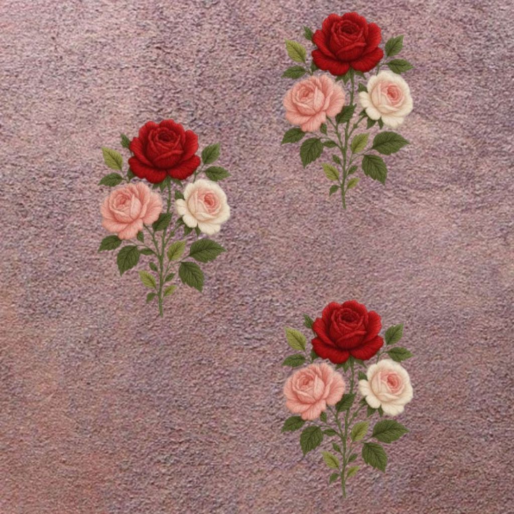 brafee 10 inch Beautiful Flower Embroidery Decorative Garment Applique Self Adhesive Sticker-picture-41