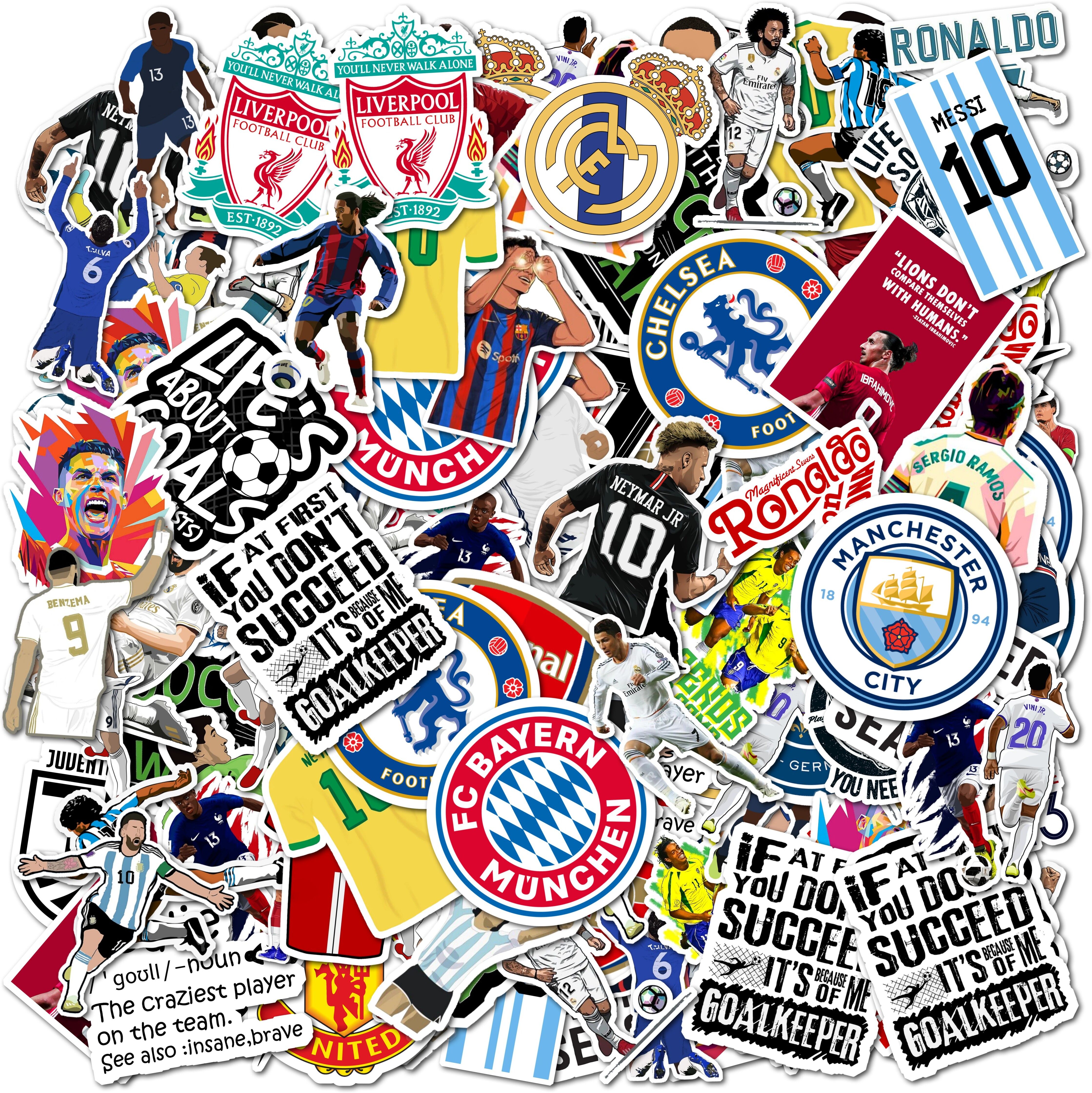328.62 cm Soccer Player Stickers for Laptop Bottle and Mobile Reusable Sticker-image-18