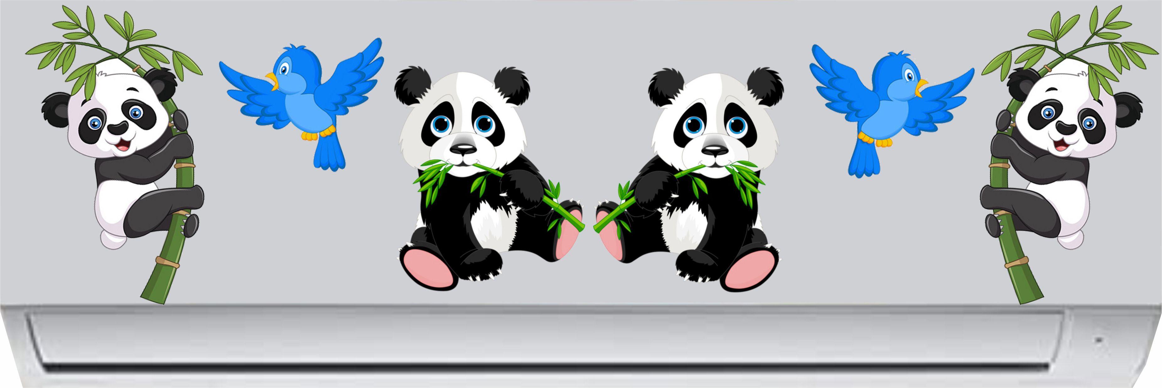 17 cm Panda With Bamboo AC Self Adhesive Sticker-image-46