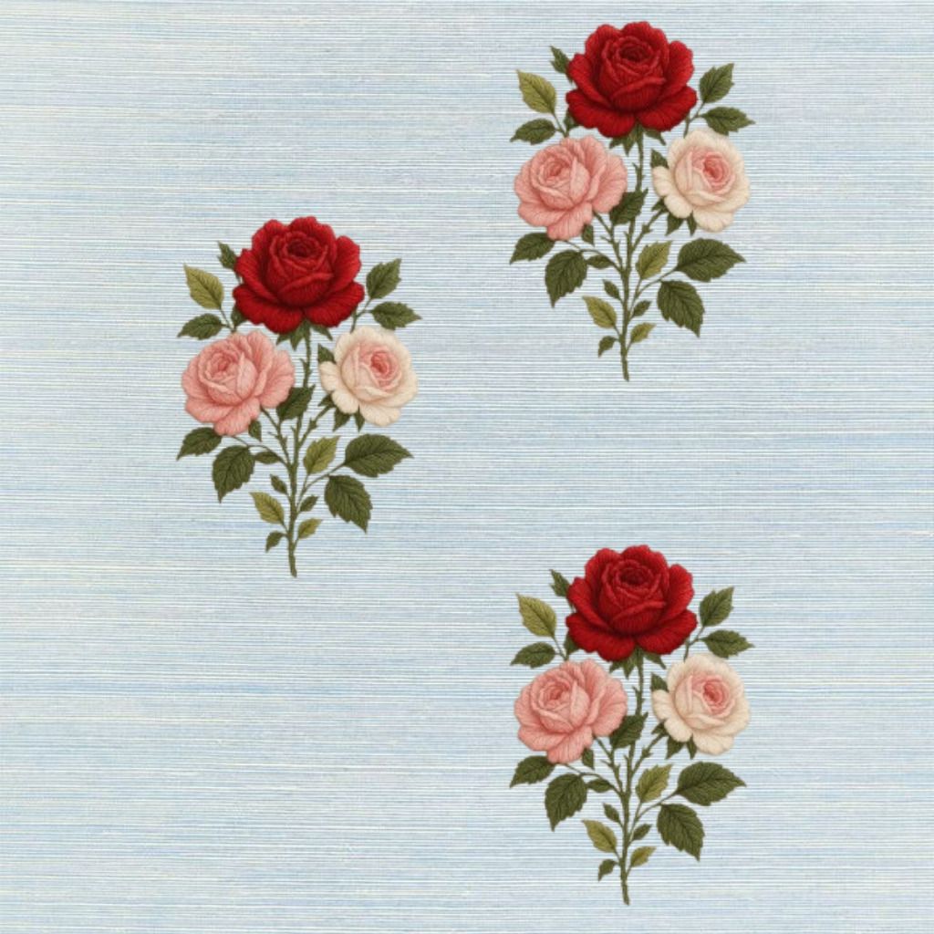10 inch Detailed Botanical Applique Fashion Garment Embroidery Patch Self Adhesive Sticker-image-16