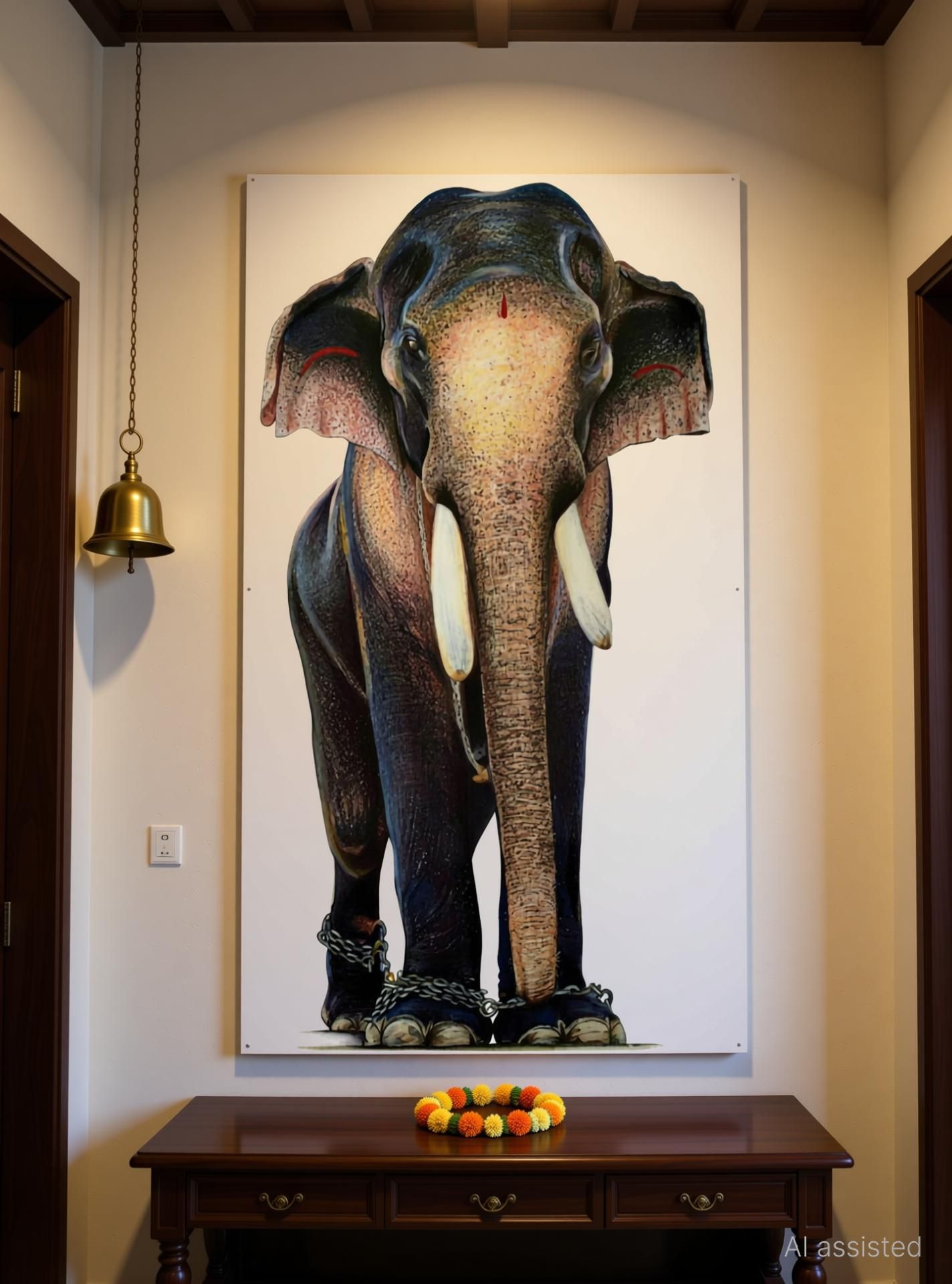 50 inch ELEPHANT WALL STICKER-RAMACHANDRAN ELEPHANT WALL STICKER-WALL DECOR Self Adhesive Sticker-image-28