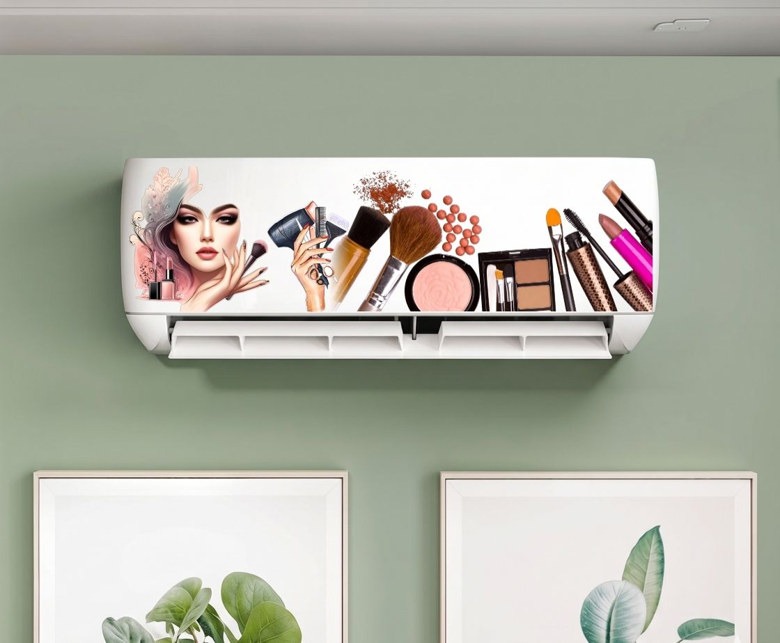 22 cm Modern Makeup Salon & Beauty Parlour Self Adhesive Sticker-image-15