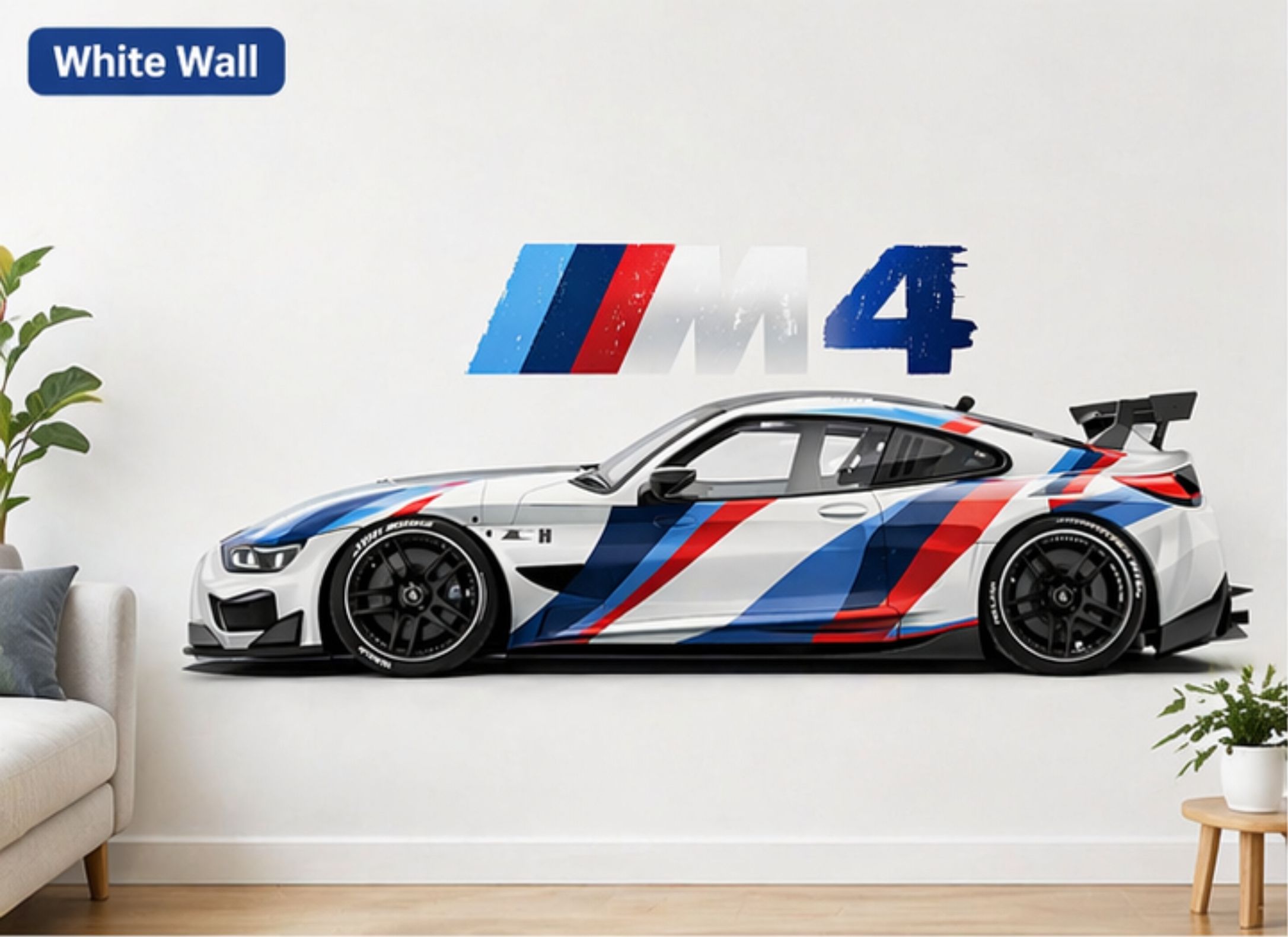 wall decal 75 cm Sports Racing Car Wall Sticker for Living Room, Bedroom & Gaming Room Self Adhesive Sticker-picture-26