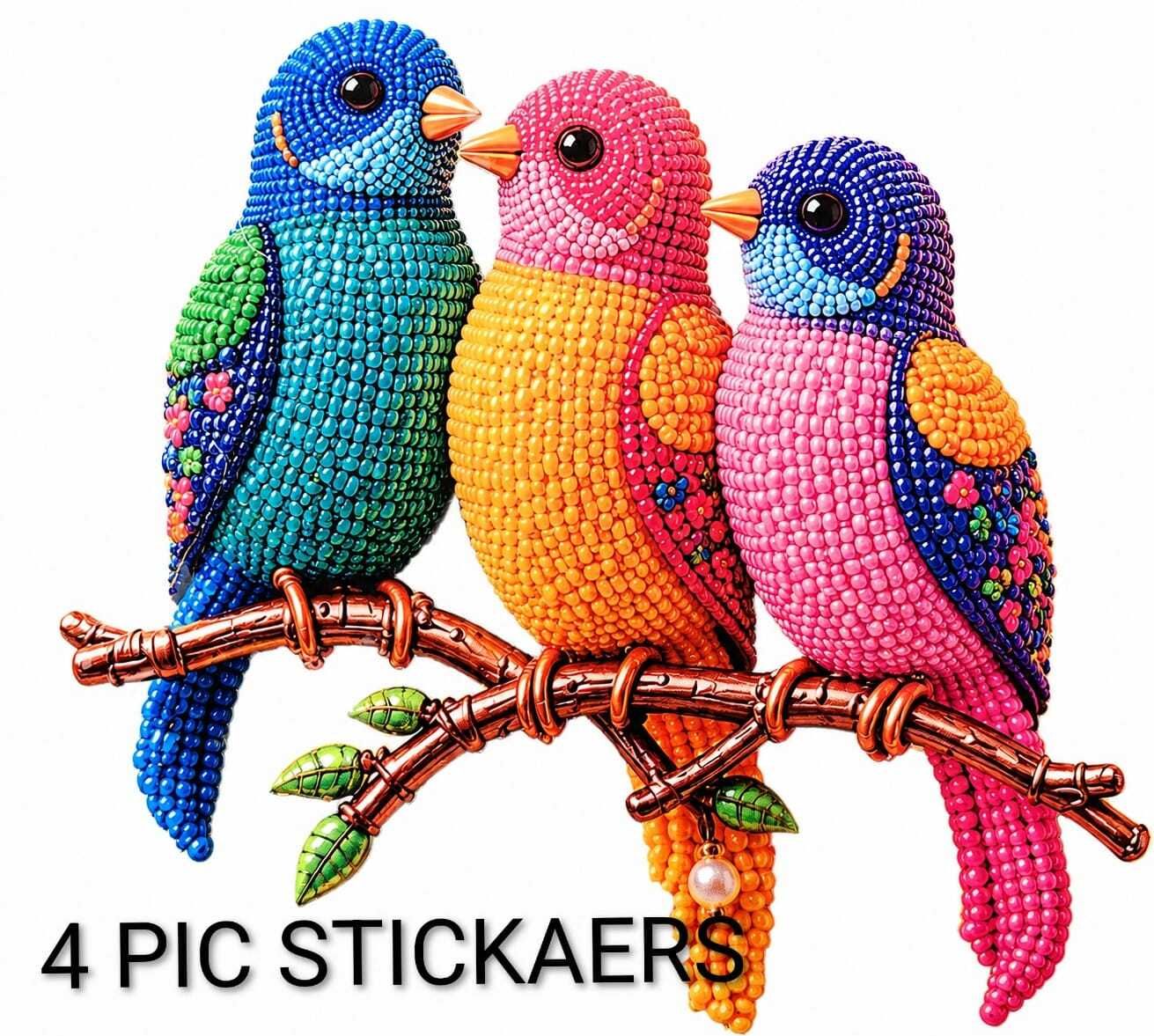 3.5 inch chidiya sticker Non-Reusable Sticker-image-5