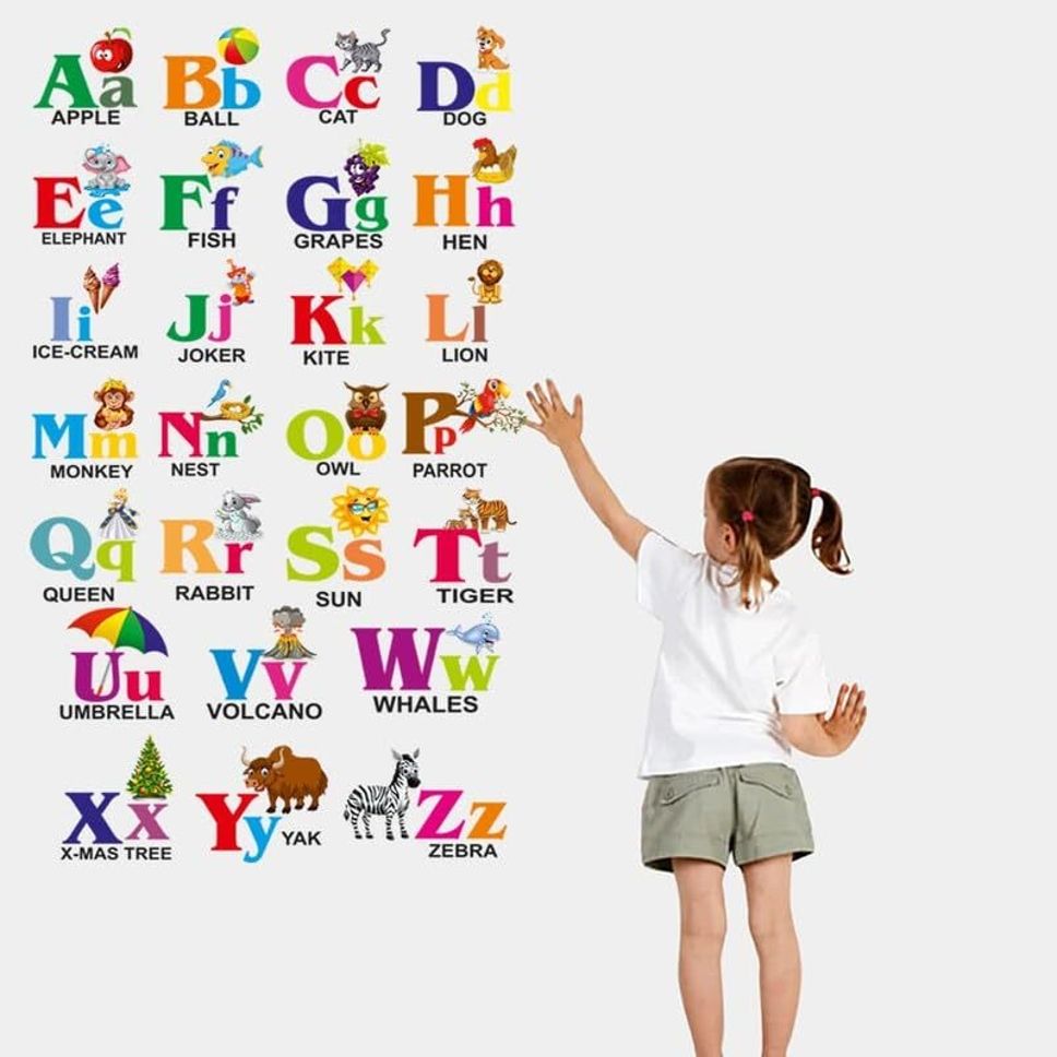 70 cm Big ABCD Kids Wall Self Adhesive Sticker-image-40