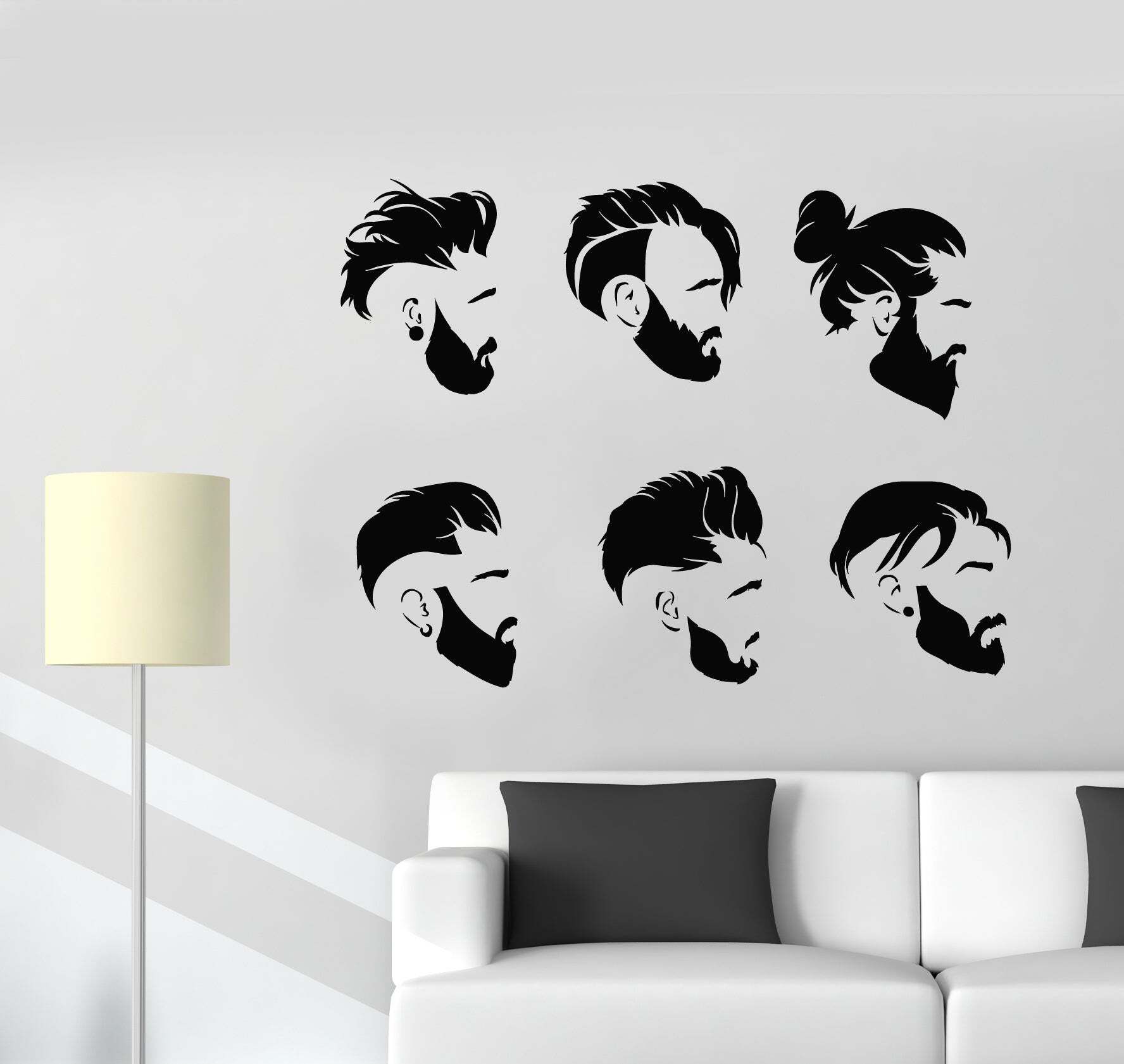 38 cm Haircuts Boy Style Barbershop 27 x 38 cm Self Adhesive Sticker-image-37