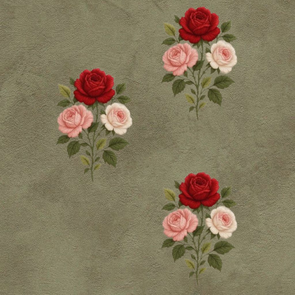 10 inch Beautiful Botanical Applique Handmade Textile Fashion Patch Self Adhesive Sticker-image-11