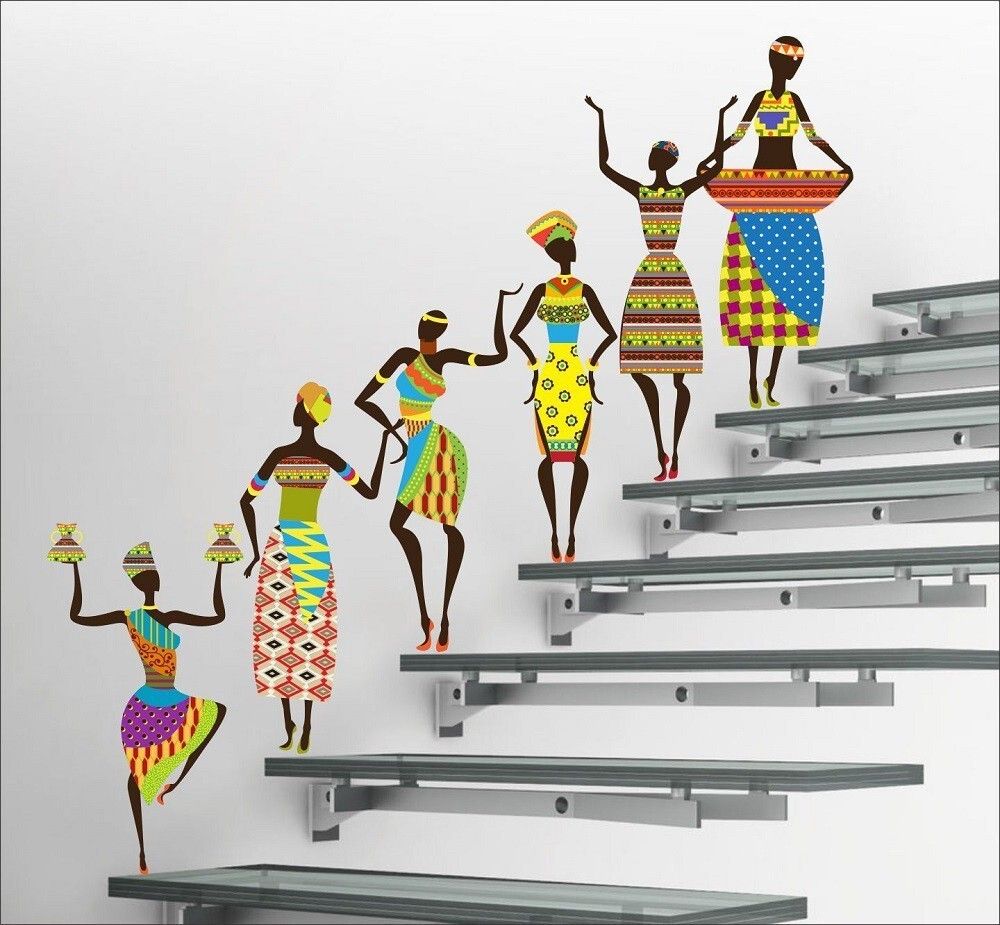 ejaart 180 cm EJA Art Tribal Lady Removable Sticker-picture-21