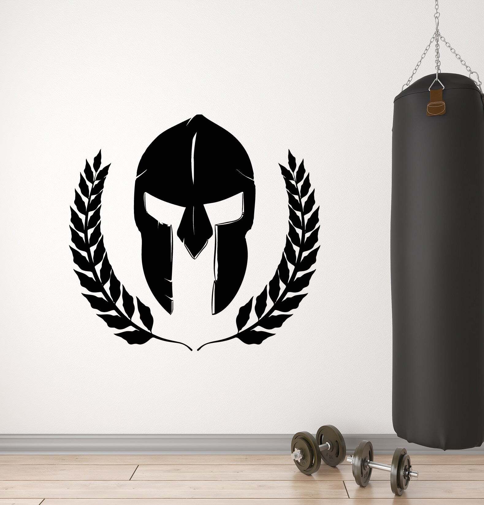 27 cm Spartan Warrior Helmet 27 x 27 cm Self Adhesive Sticker-image-1