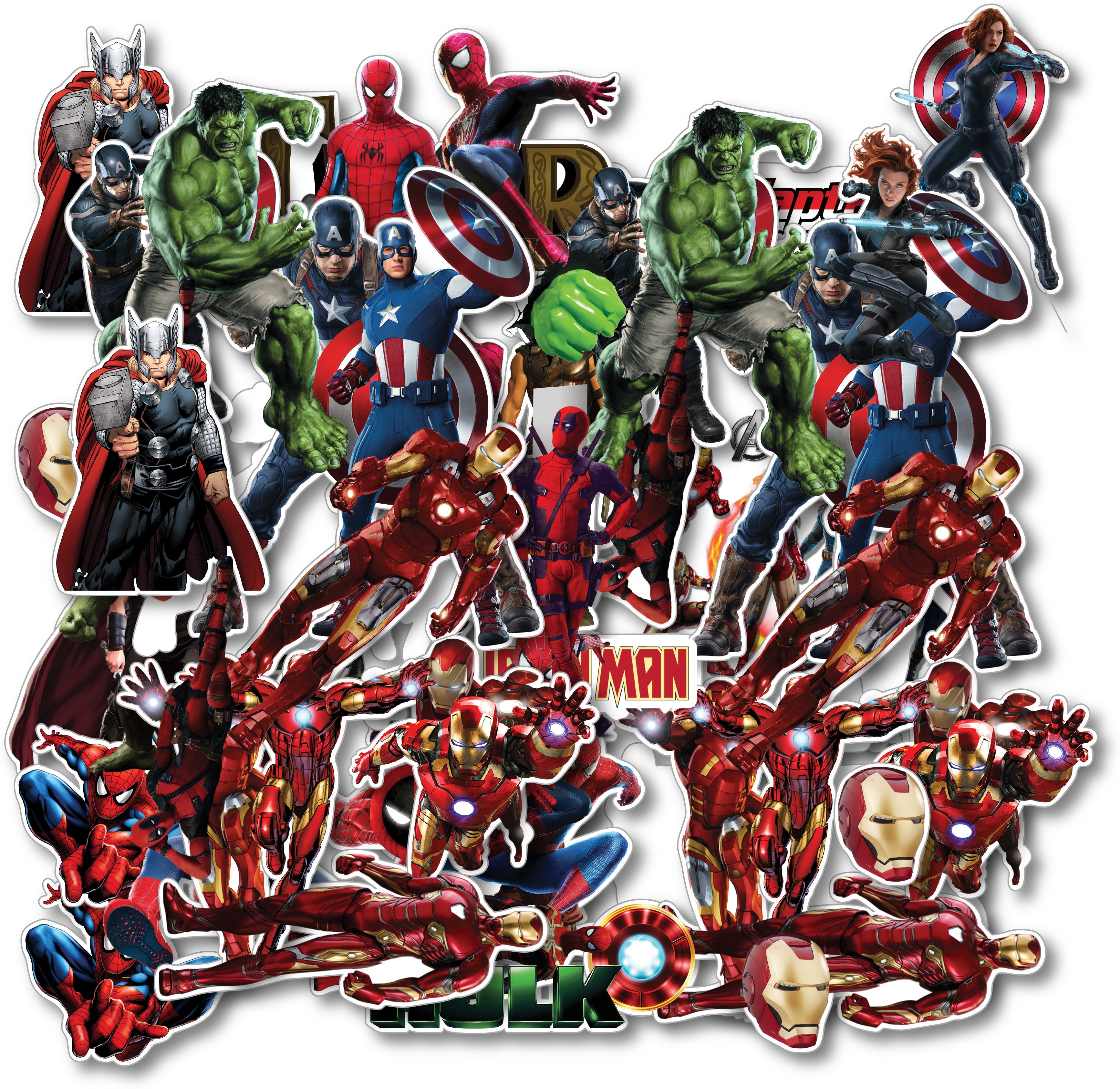 d2c 2 inch Marvel Superhero Stickers | Glitter Lamination Kids, Laptop & Mobile Stickers Self Adhesive Sticker-picture-13