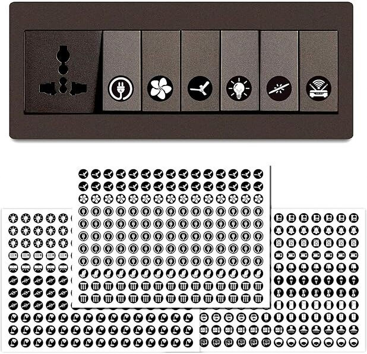 1.5 cm Switch Sticker For Electric Board Appliances Including 29 Designs Self Adhesive Sticker-image-39