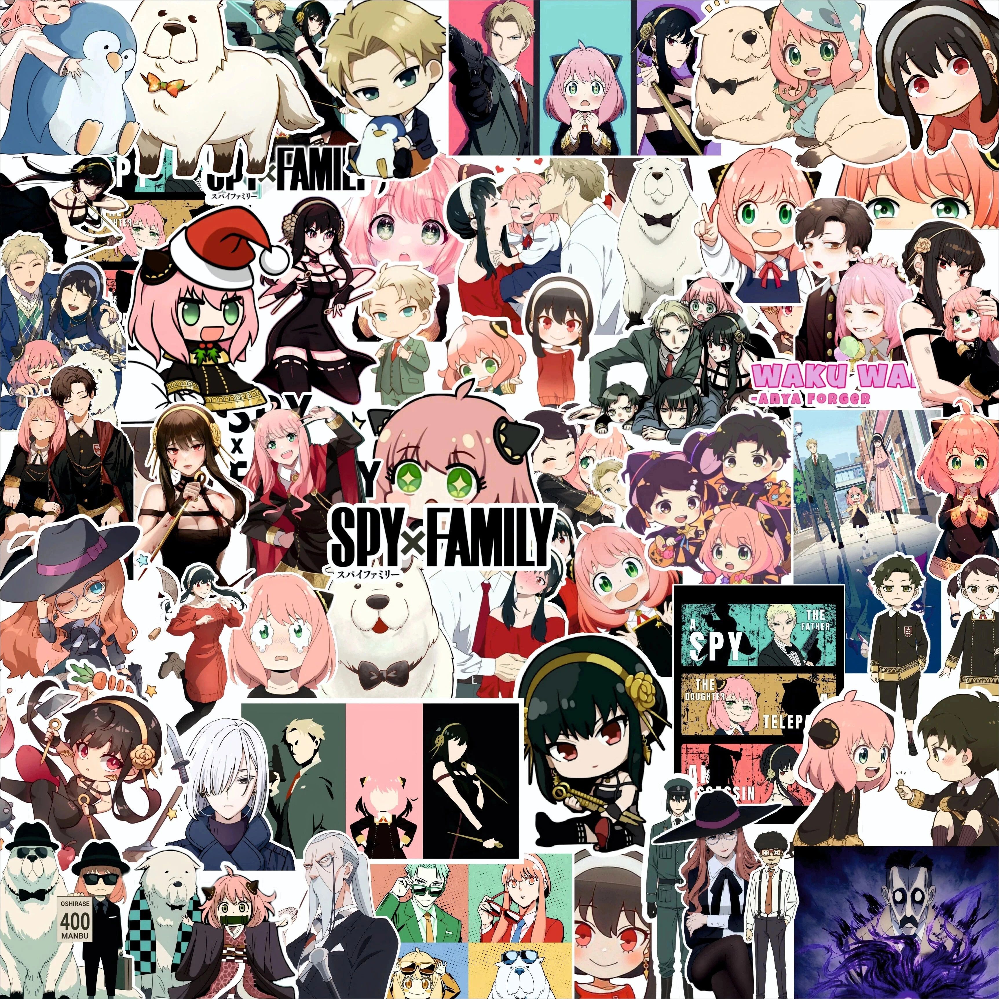 3 inch Spy X Family Stickers For Phone Case, Water Bottle, Laptops, Etc Self Adhesive Sticker-image-44