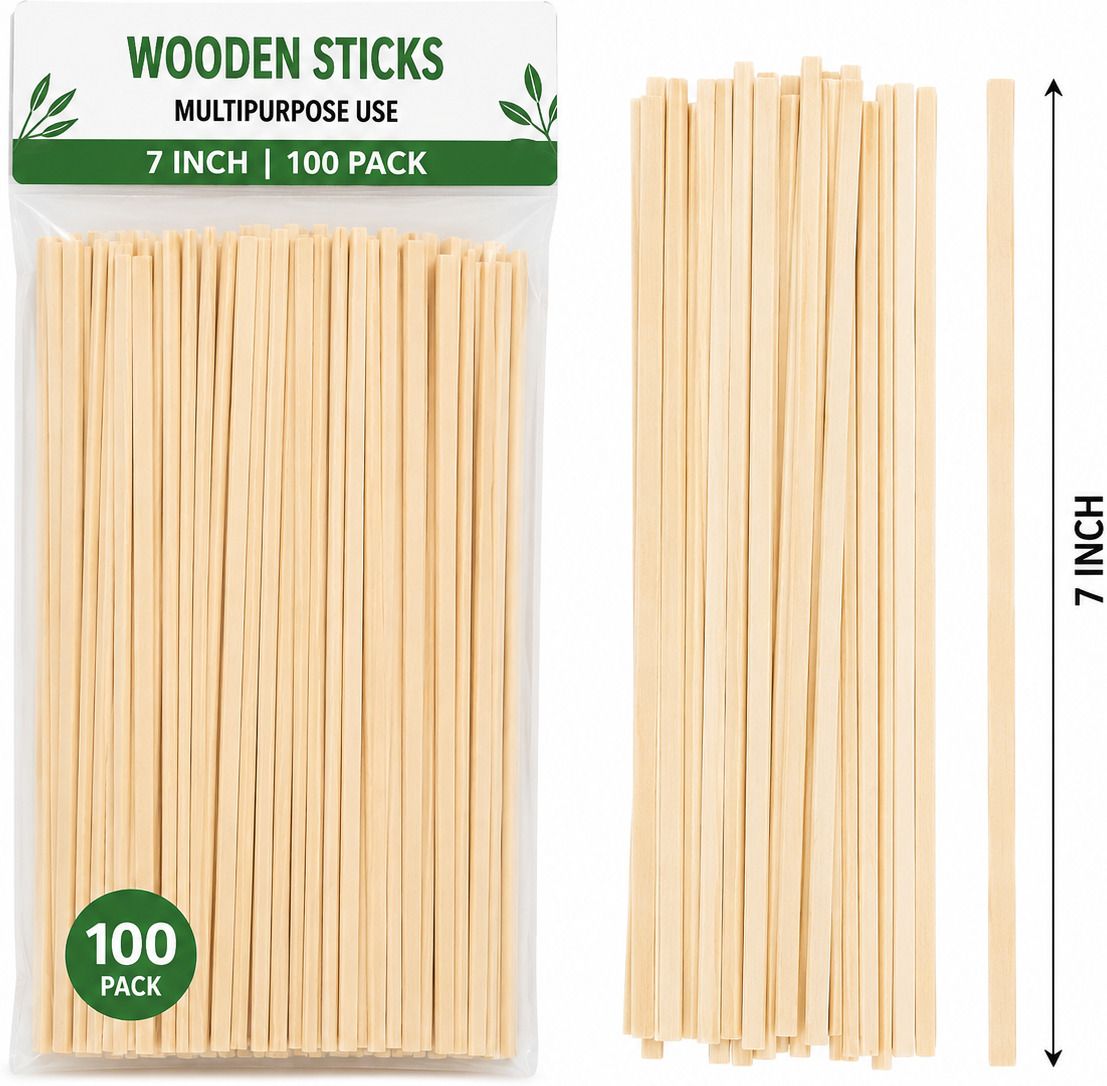7 Inch Wooden Stirrer Sticks for Coffee Tea Cocktails Pack of 100 Bamboo 20 cm Stirrer-image-28