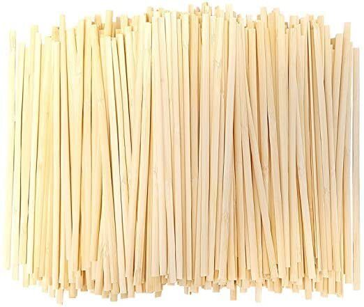 swastha hygiene 5.5 Inch Wooden Stirrer Sticks for Coffee Tea Cocktails Pack of 50 Bamboo 8 cm Stirrer-picture-0