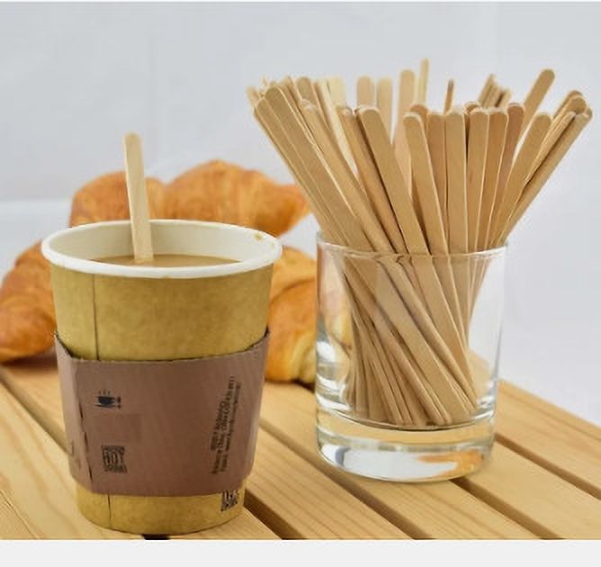 maagi and glow Coffee Stirrer Sticks [400 Pcs, 140mm] | Disposable Birchwood Tea & Beverage Wooden, Bamboo 14 cm Stirrer-picture-21