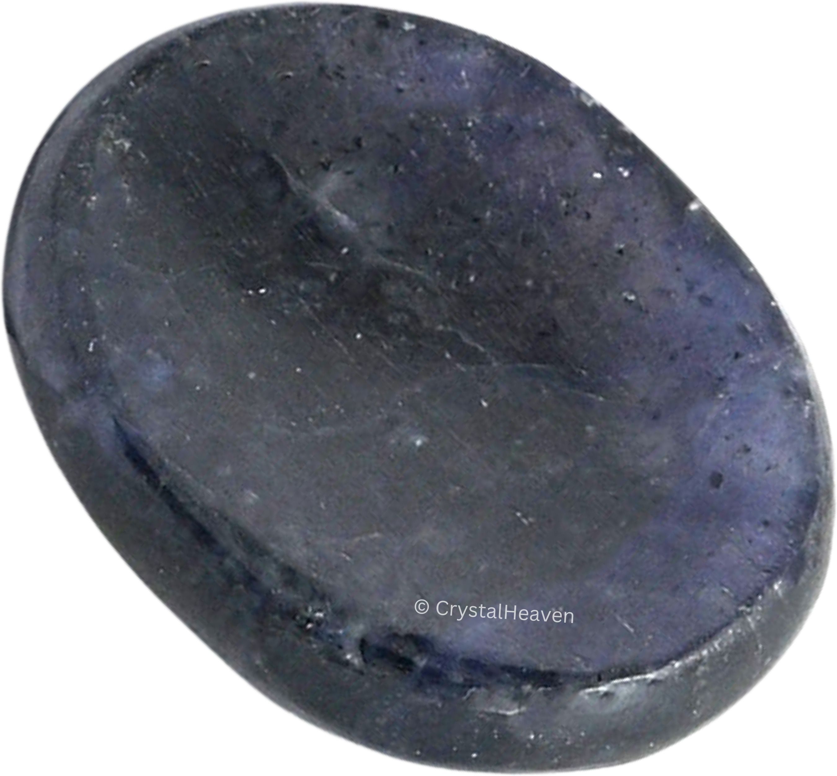 crystal heaven Iolite Crystal Thumb Worry Pebbles Stones For Anxiety Stress Polished Oval Crystal Pebbles-picture-19