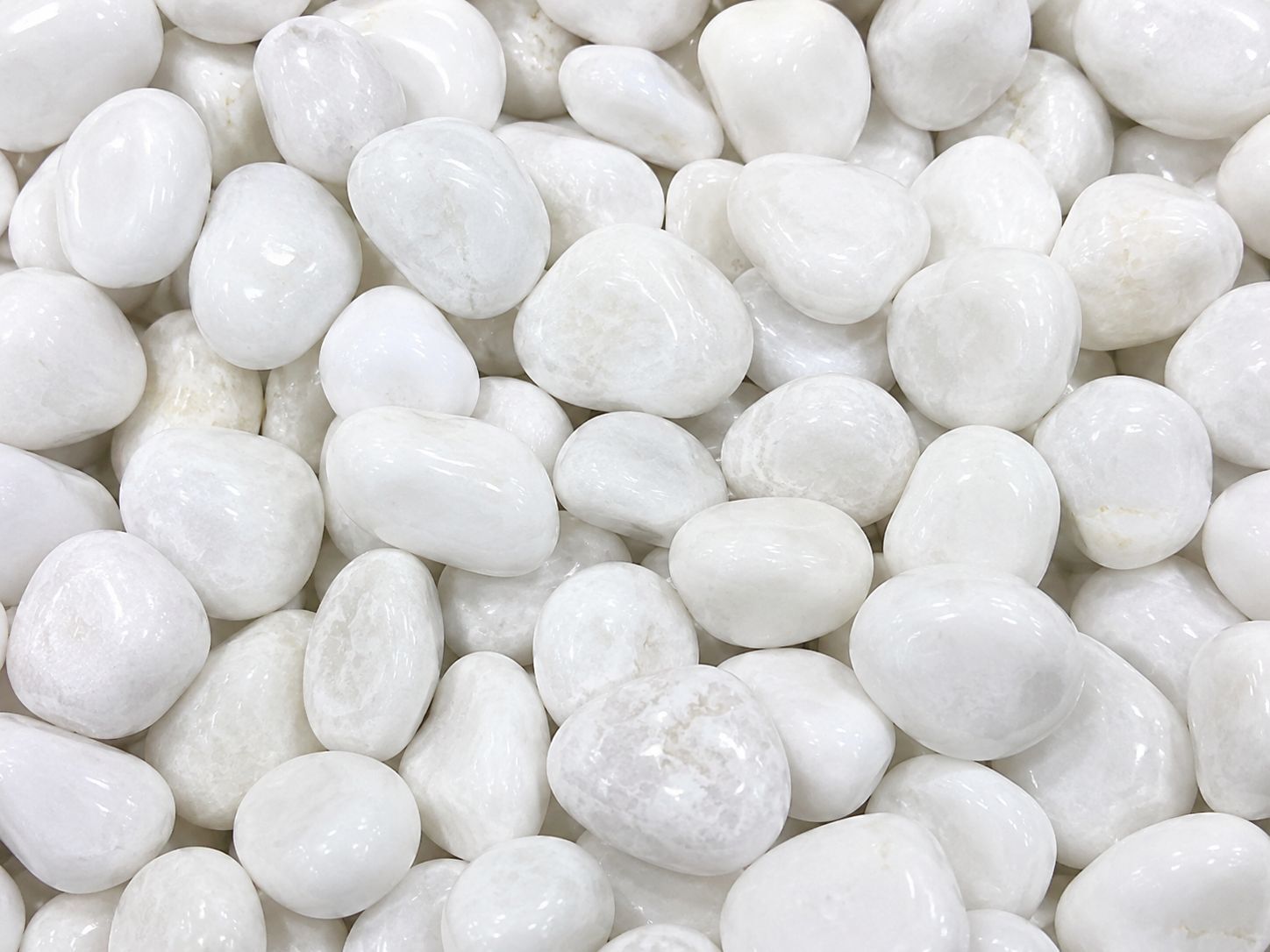 Decorative White Pebbles Stones Polished Round Sandstone Pebbles-image-48