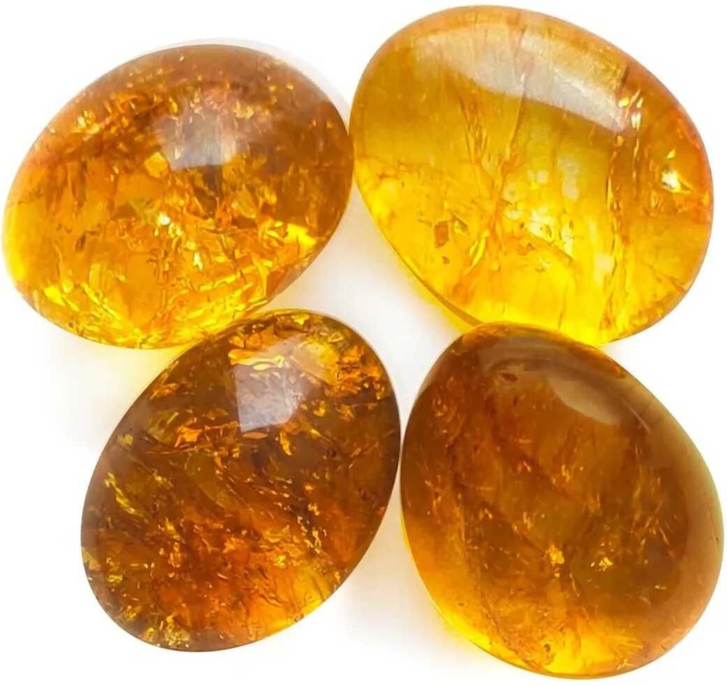 Yellow Natural Citrine Tumble Stone for Reiki Healing Stones For Wealth Regular Asymmetrical Crystal Stone-image-23