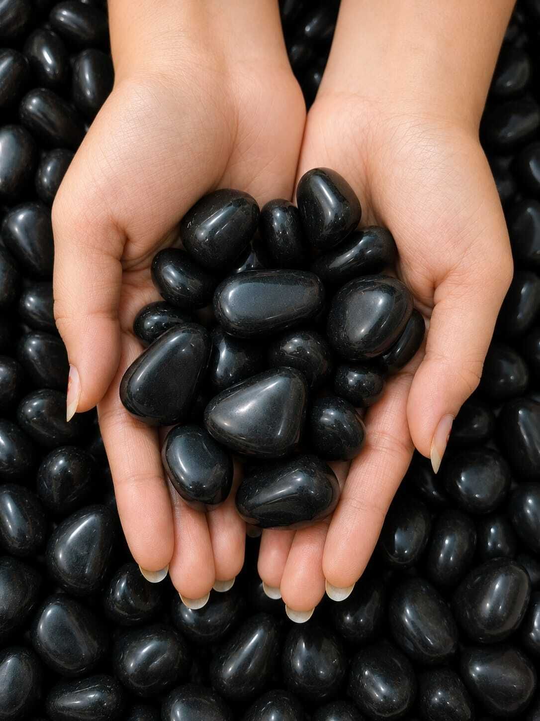 Black40PeB Regular Asymmetrical Marble Pebbles-image-38