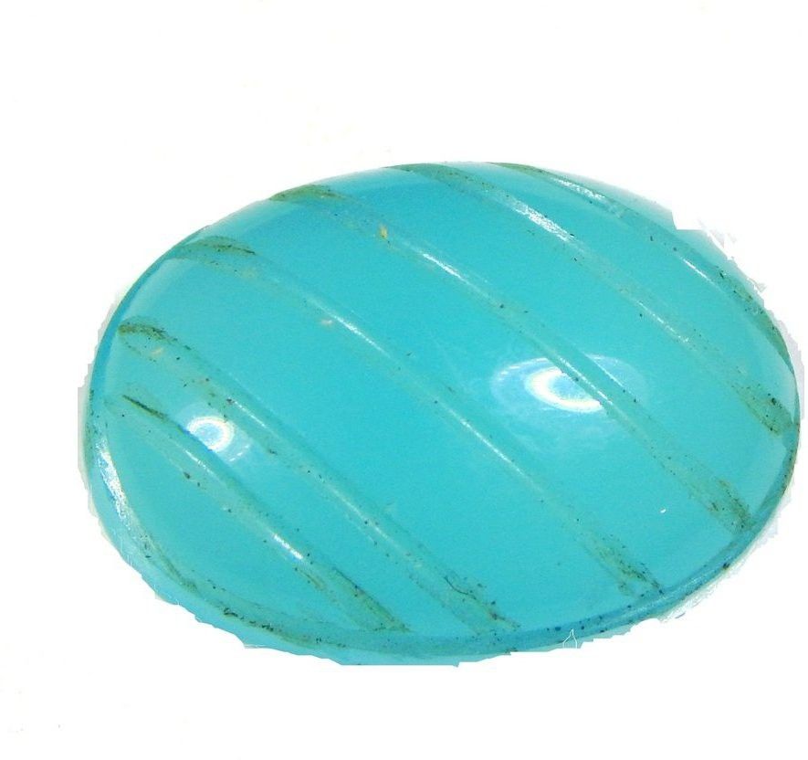 High Quality Sky Blue Onyx Beautiful and Carving Regular Oval Crystal Pebbles-image-41