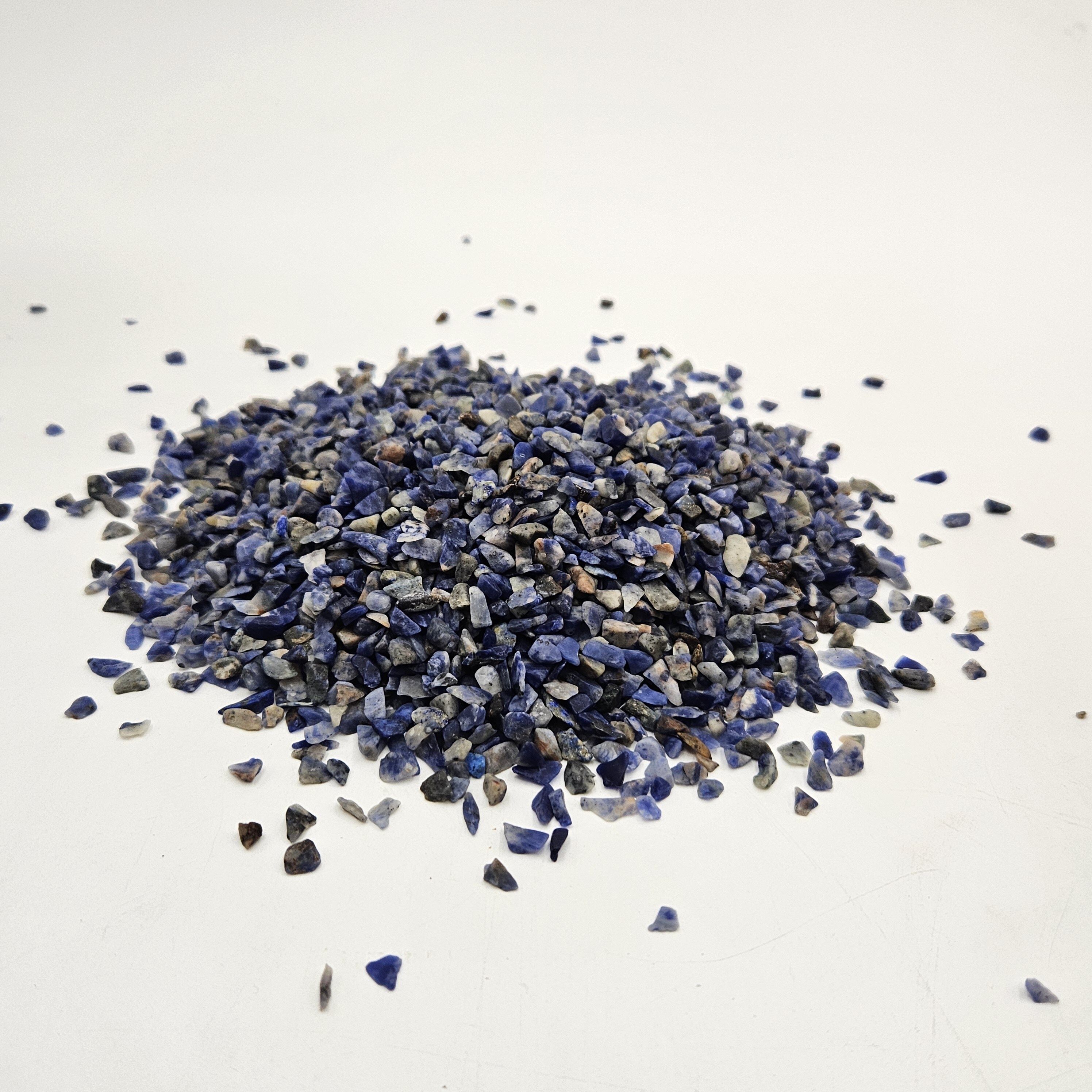 Sodalite Crystal Chips | For Vastu, Home Decor, Reiki Healing, Meditation Regular Asymmetrical Crystal Pebbles-image-2