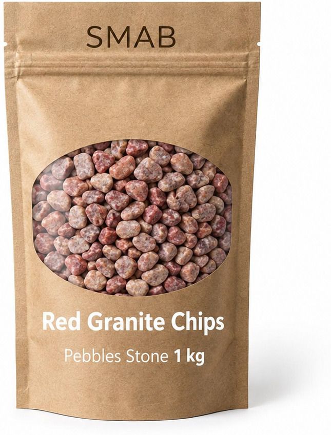 Red Granite Chips Pebbles Stone for Plants Polished Asymmetrical Granite, Marble, Rock Pebbles-image-38