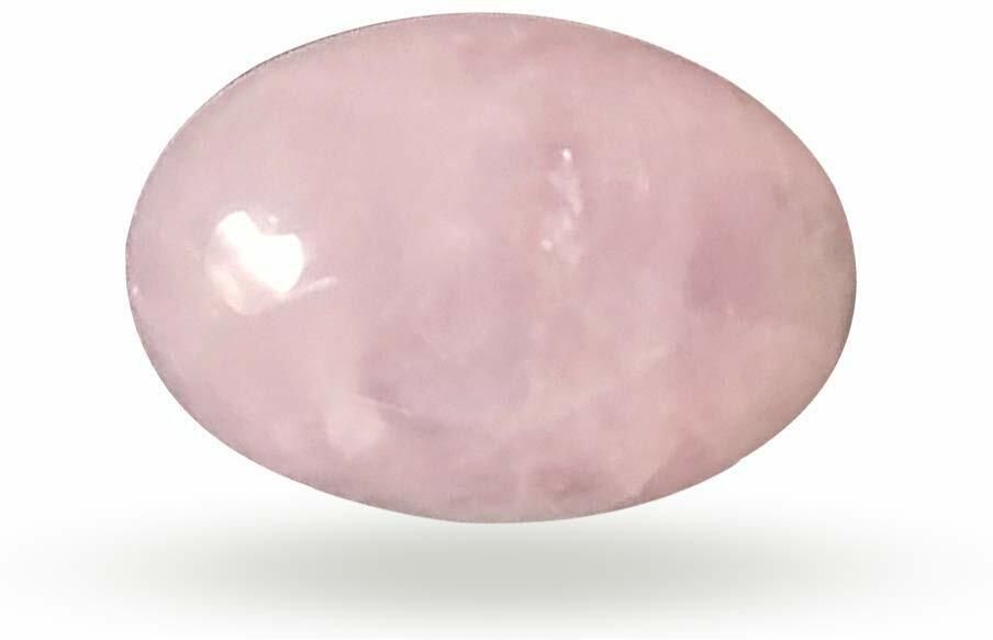 Rose Quartz Crystal for Ring and Locket 47.2ct stone Regular Oval Crystal Stone-image-24